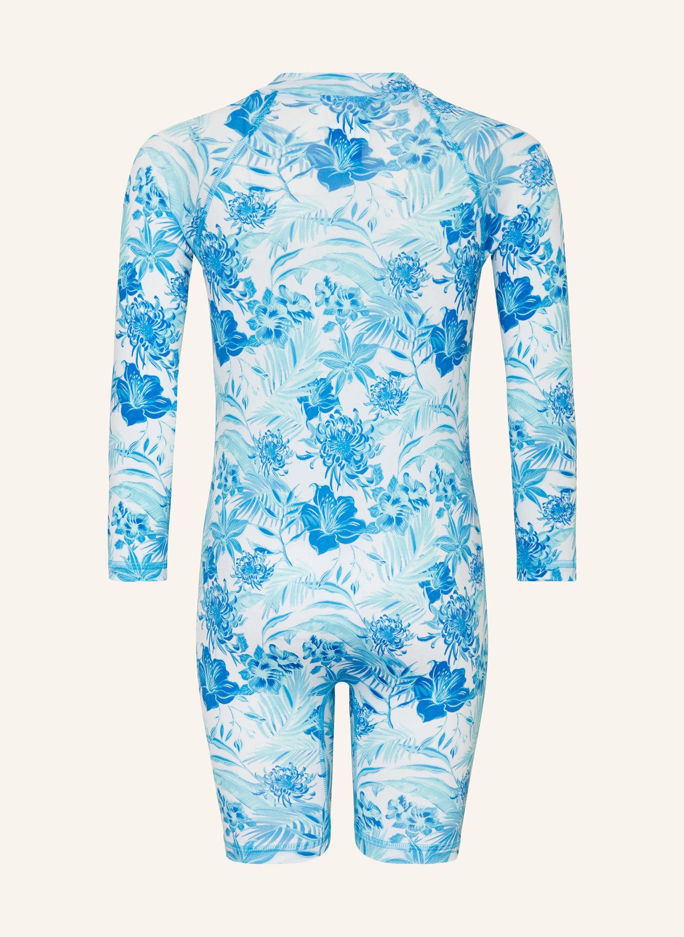 VILEBREQUIN Badeanzug TAHITI FLOWERS mit UV-Schutz 50+, Farbe: BLAU/ HELLBLAU/ DUNKELBLAU (Bild 2)