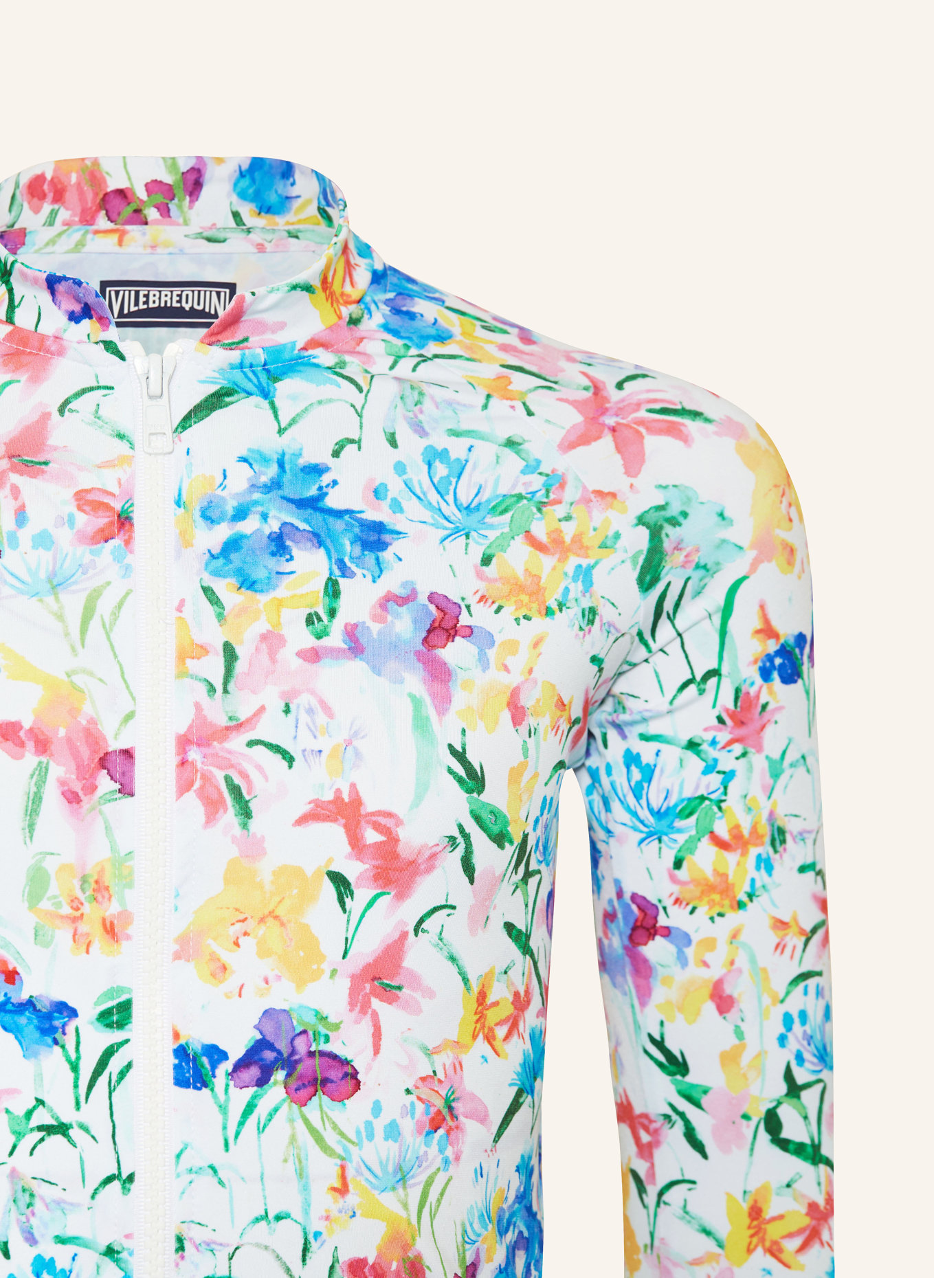 VILEBREQUIN UV tričko HAPPY FLOWERS s UV ochranou 50+, Barva: BÍLÁ/ MODRÁ/ ŽLUTÁ (Obrázek 3)