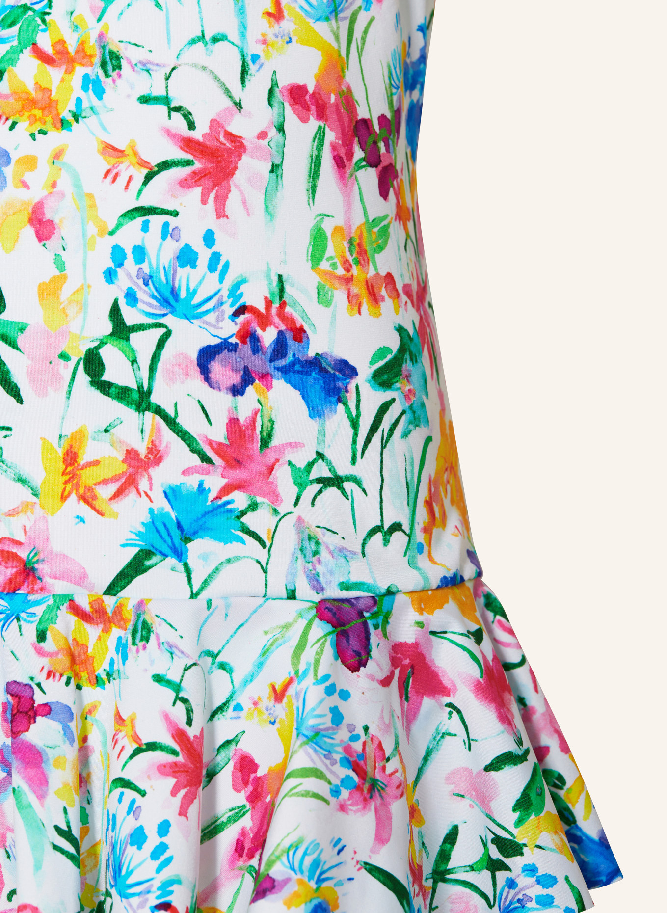 VILEBREQUIN Badeanzug HAPPY FLOWERS, Farbe: WEISS/ GRÜN/ ROT (Bild 3)