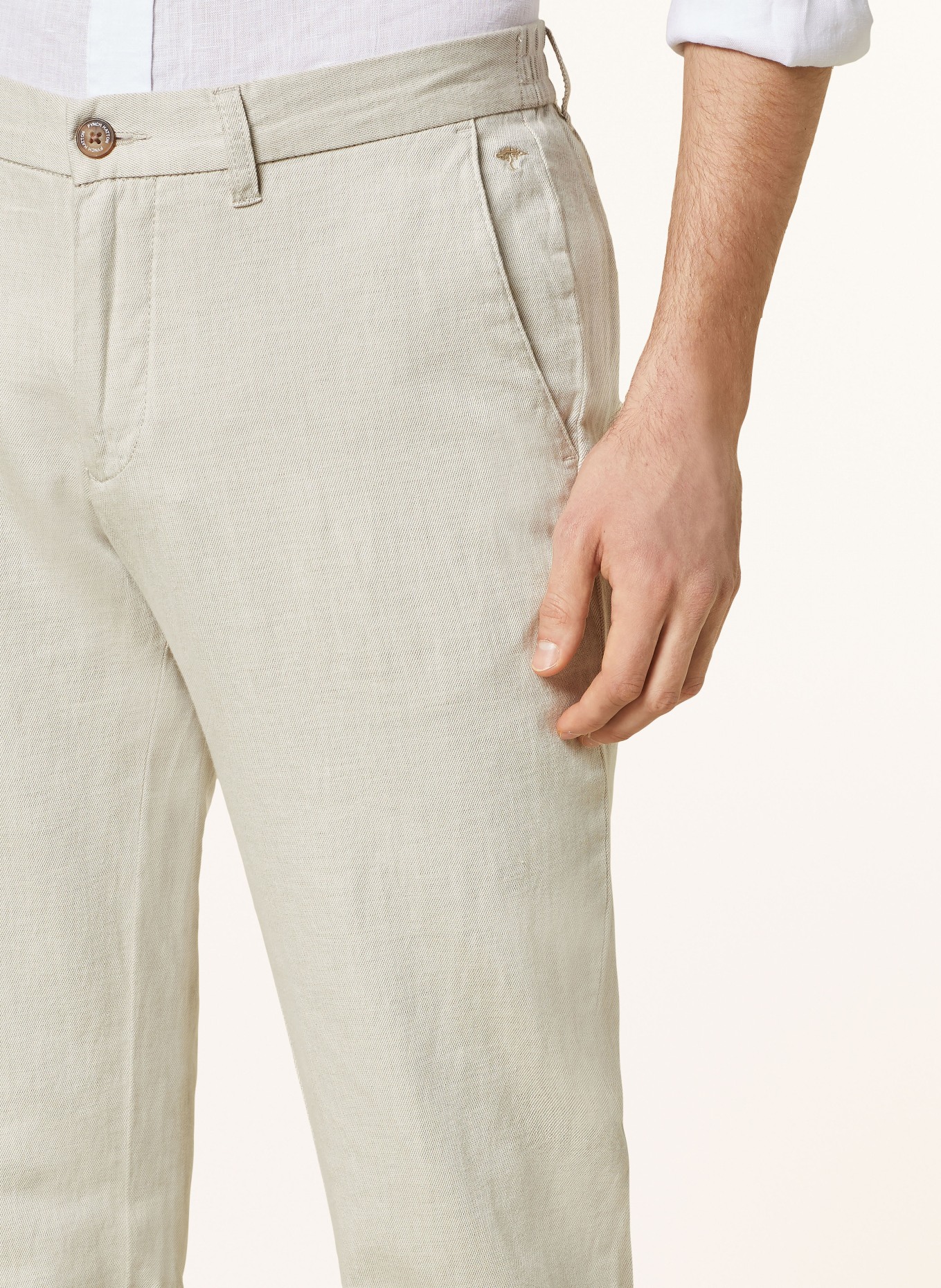 FYNCH-HATTON Chino kalhoty COLI Regular Fit, Barva: SVĚTLE HNĚDÁ (Obrázek 5)