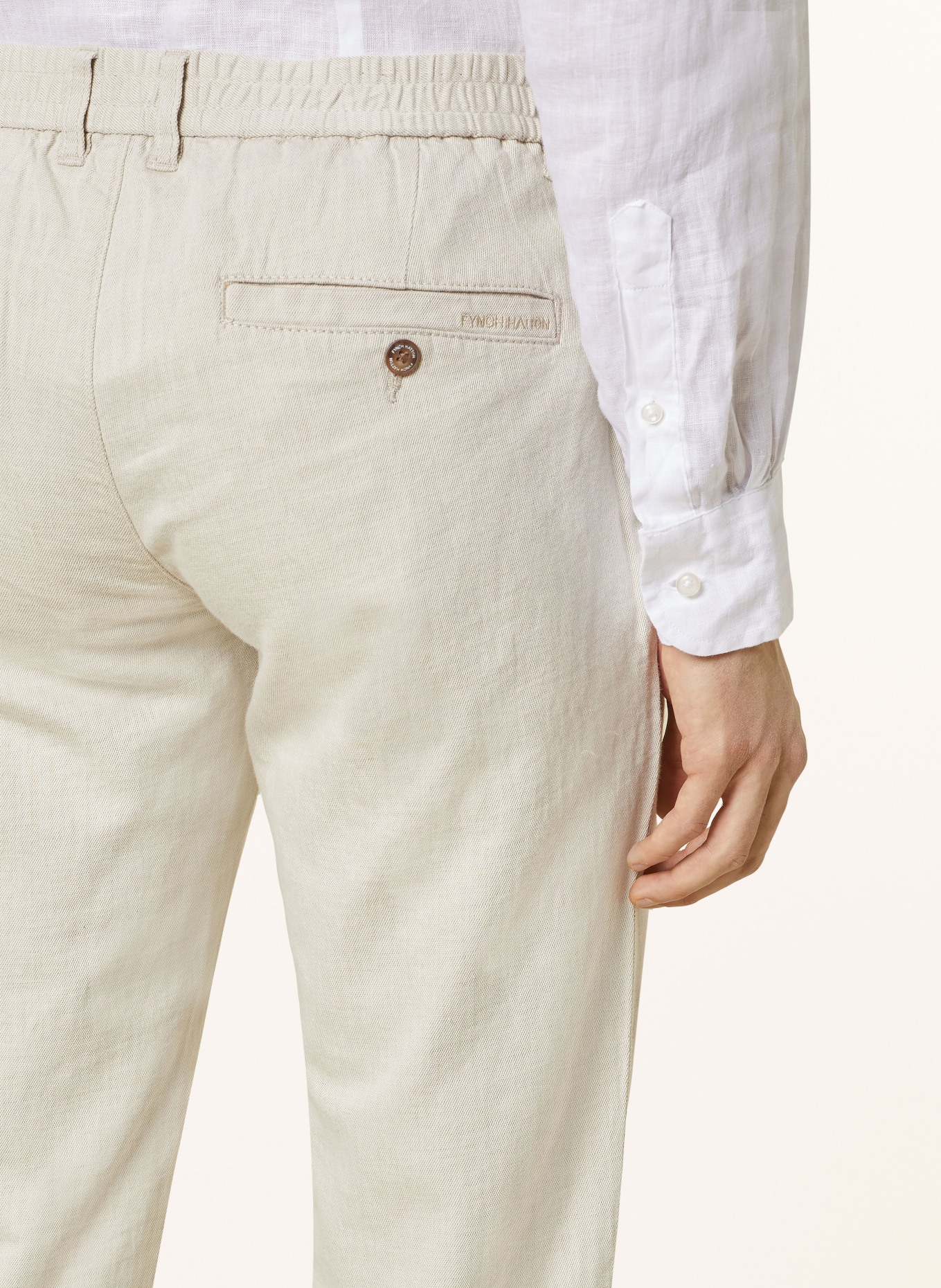 FYNCH-HATTON Chino kalhoty COLI Regular Fit, Barva: SVĚTLE HNĚDÁ (Obrázek 6)
