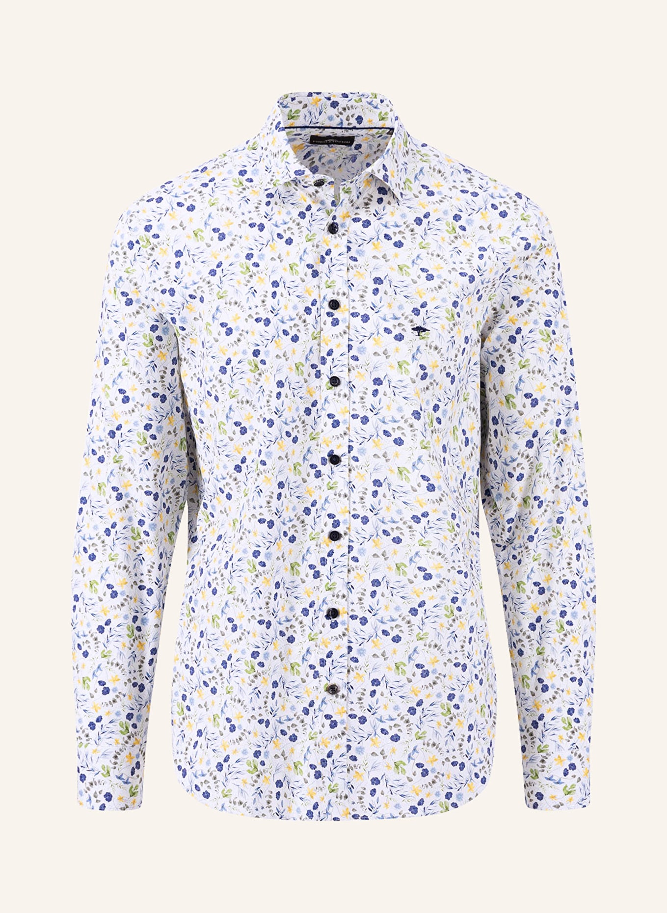 FYNCH-HATTON Hemd Regular Fit, Farbe: HELLBLAU/ GRÜN/ DUNKELGELB (Bild 1)