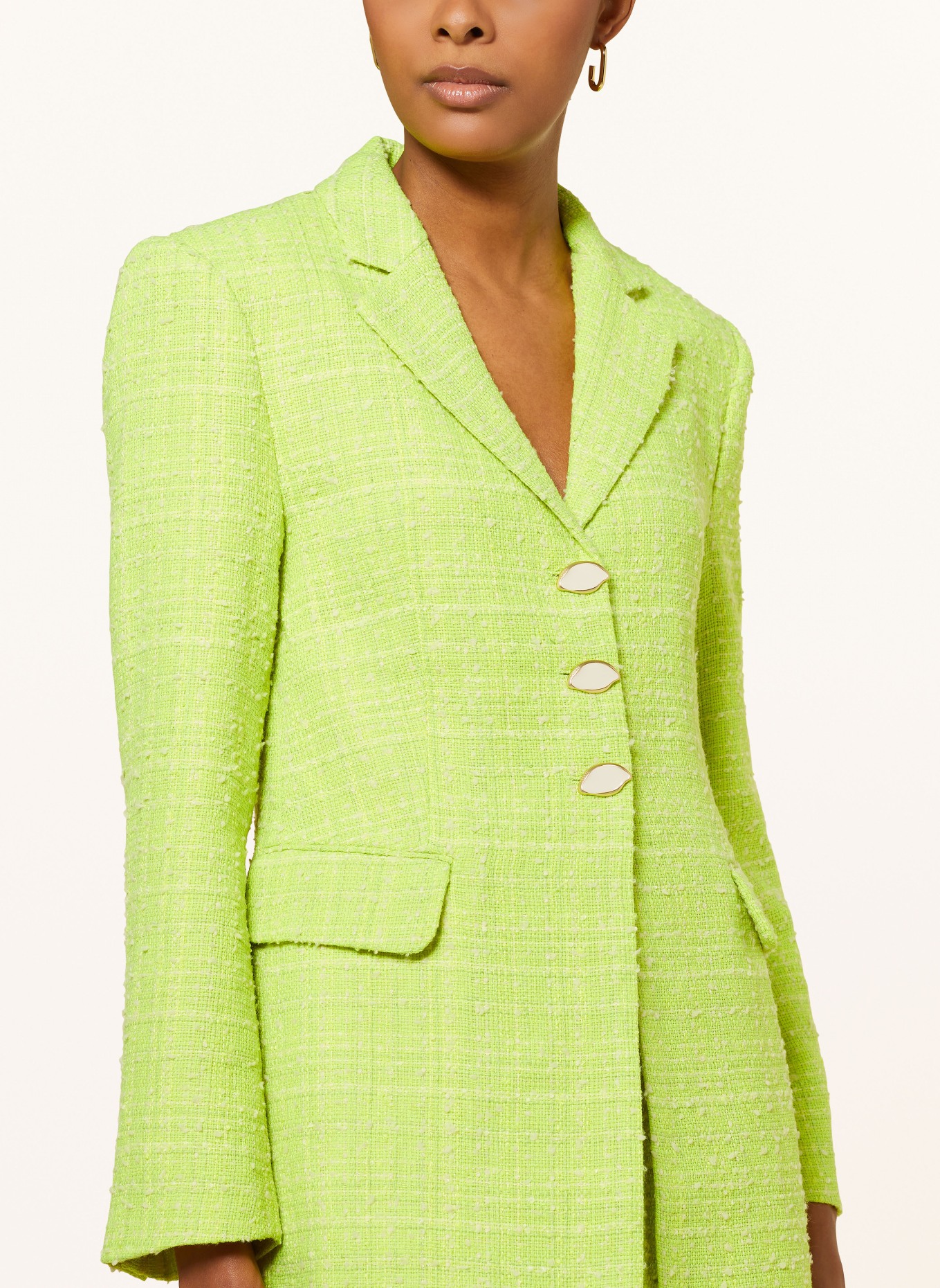 FABIENNE CHAPOT Tweed blazer CHER, Color: 4011 Lovely Lime (Image 4)