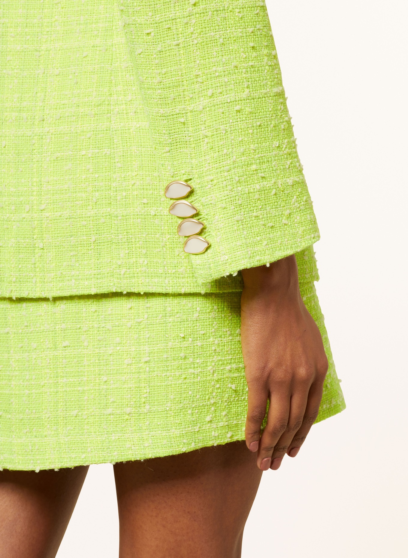 FABIENNE CHAPOT Tweed blazer CHER, Color: 4011 Lovely Lime (Image 5)