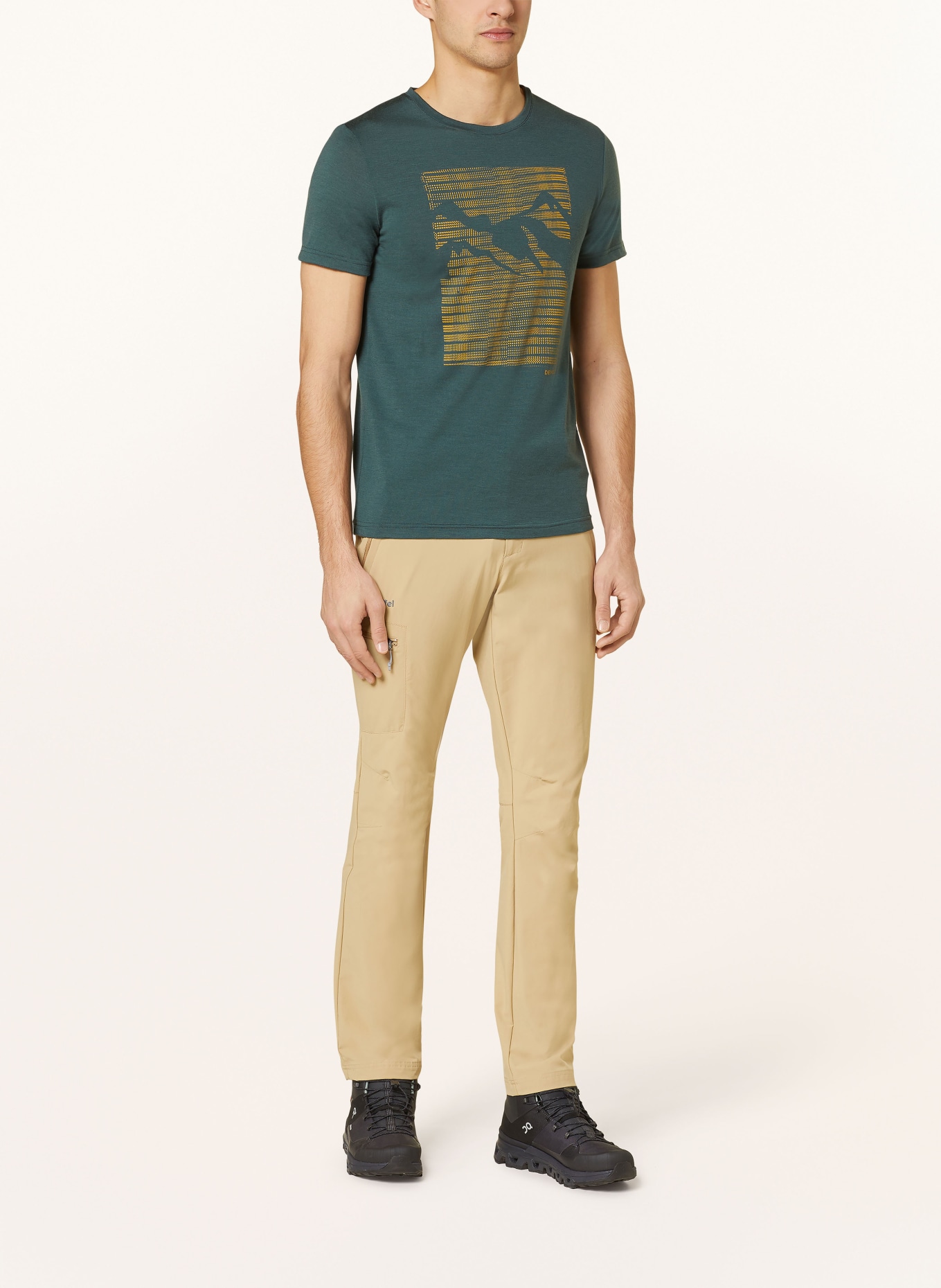 DEVOLD T-shirt HAVTAKA MERINO in merino wool, Color: DARK GREEN (Image 2)
