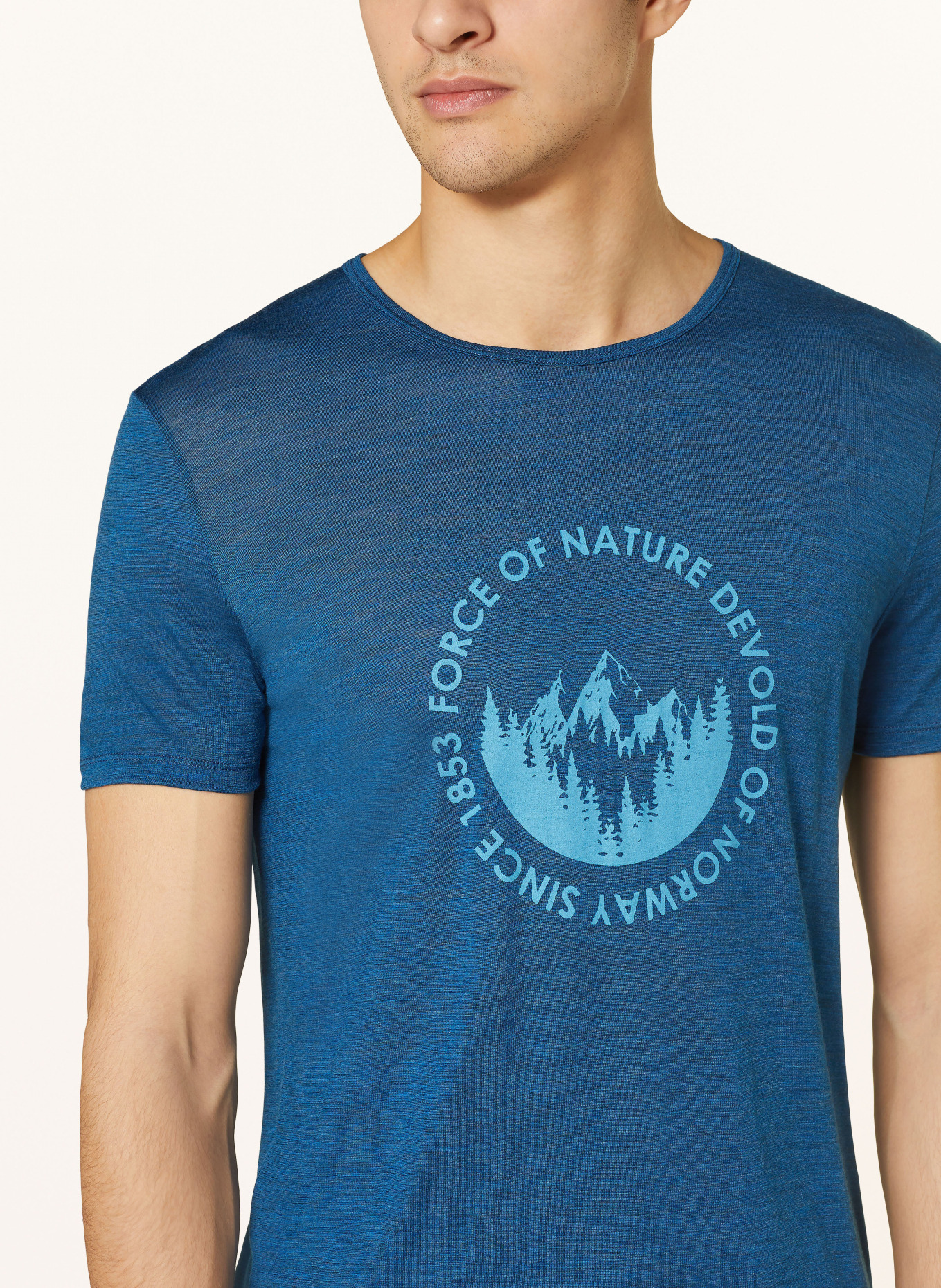 DEVOLD T-shirt, Color: BLUE (Image 4)