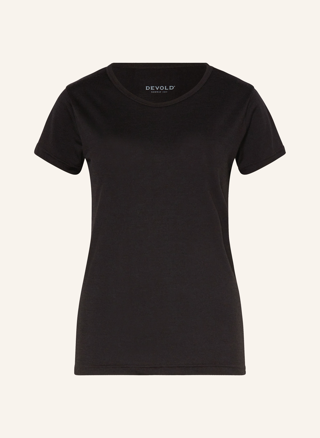 DEVOLD Baselayer shirt JAKTA MERINO 200, Color: BLACK (Image 1)
