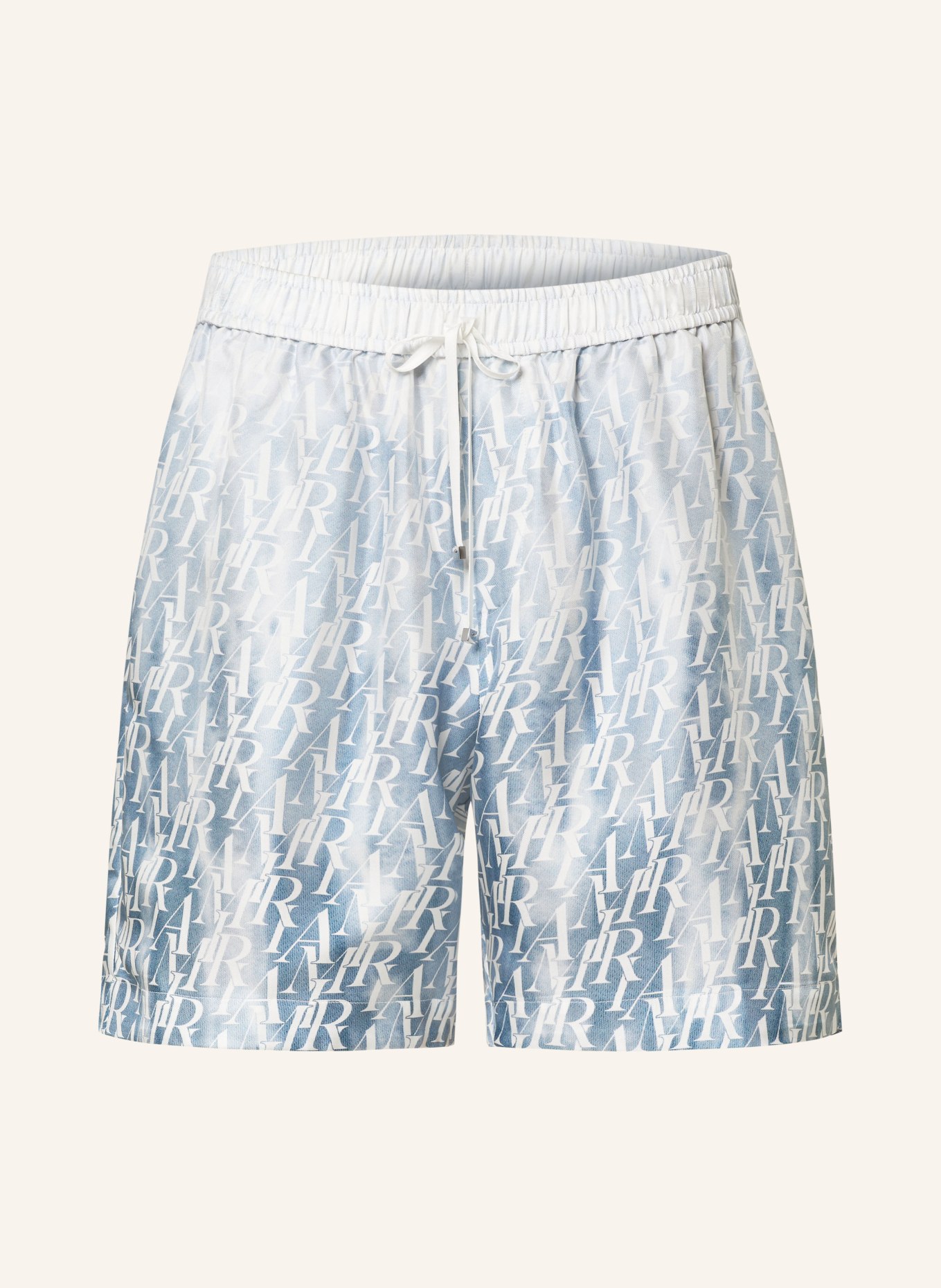 AMIRI Silk shorts, Color: BLUE GRAY/ WHITE (Image 1)