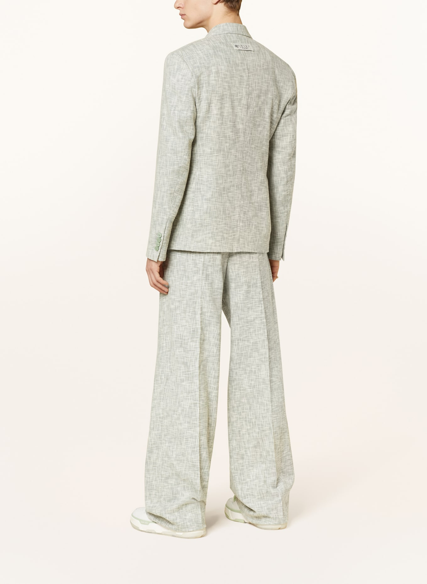 AMIRI Anzugsakko Extra Slim Fit aus Tweed, Farbe: HELLGRÜN/ ECRU (Bild 3)