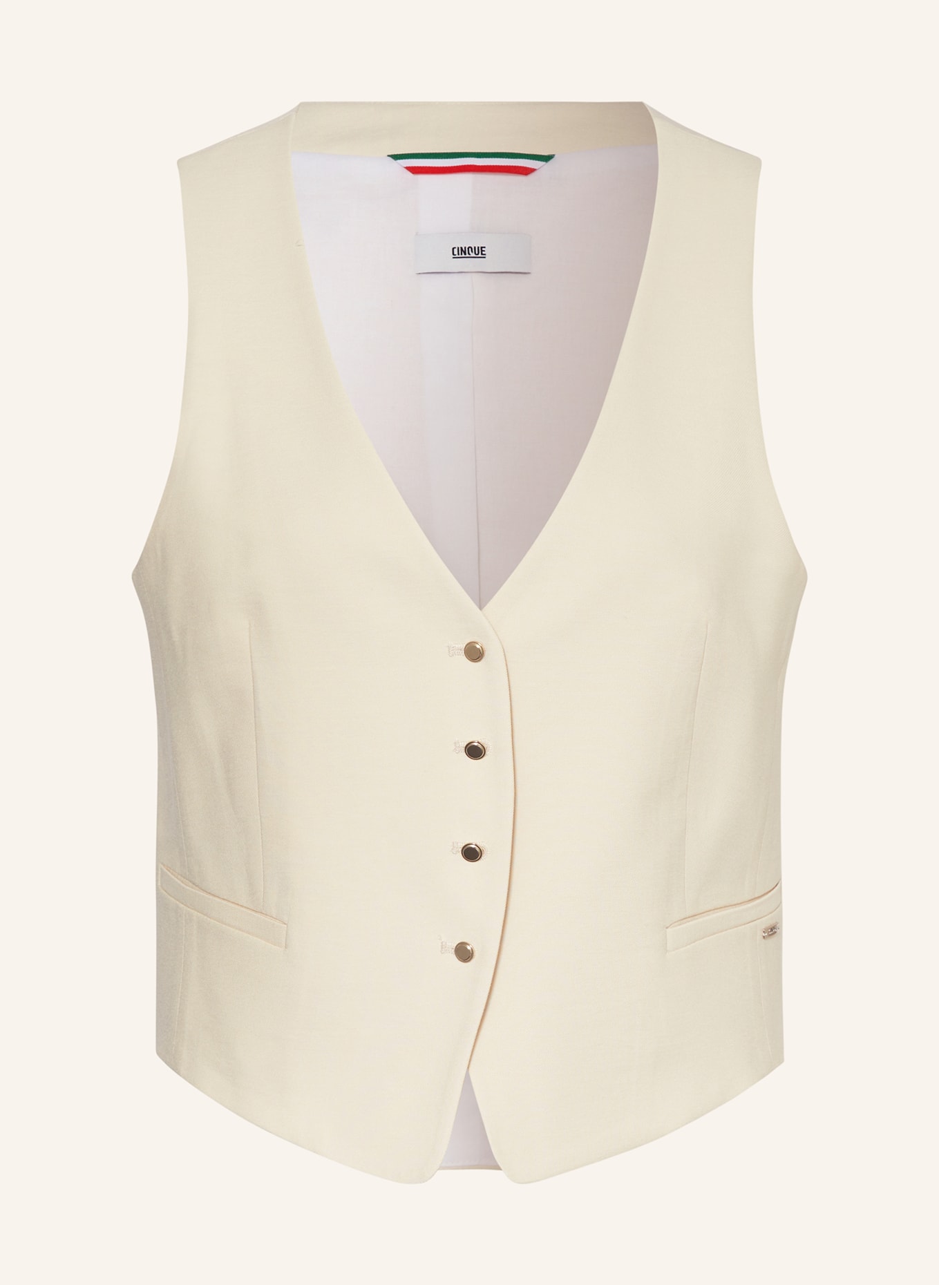 CINQUE Vest CIWING, Color: CREAM (Image 1)