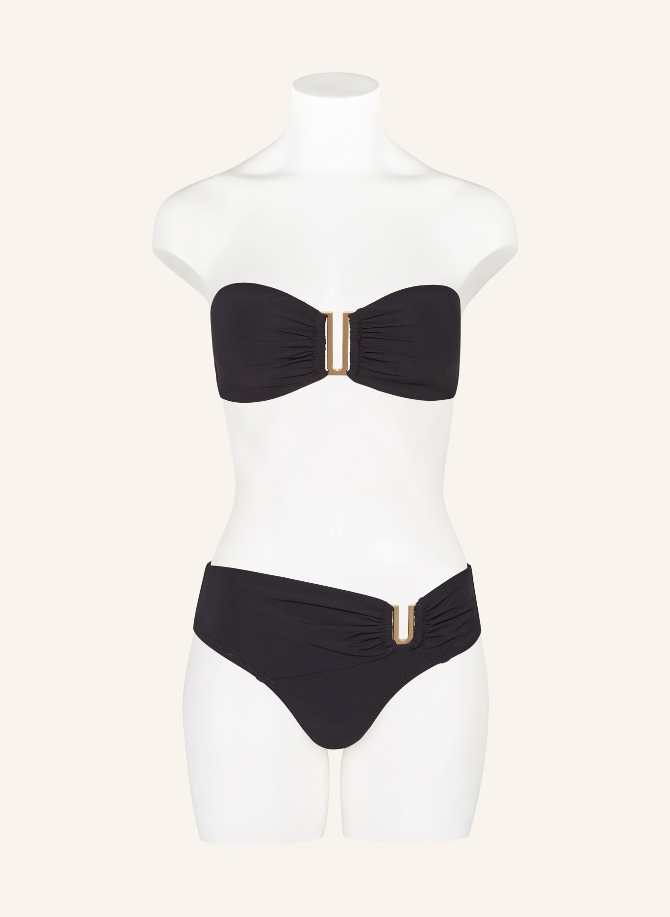 JETS Australia Bandeau bikini top JETSET, Color: BLACK (Image 2)