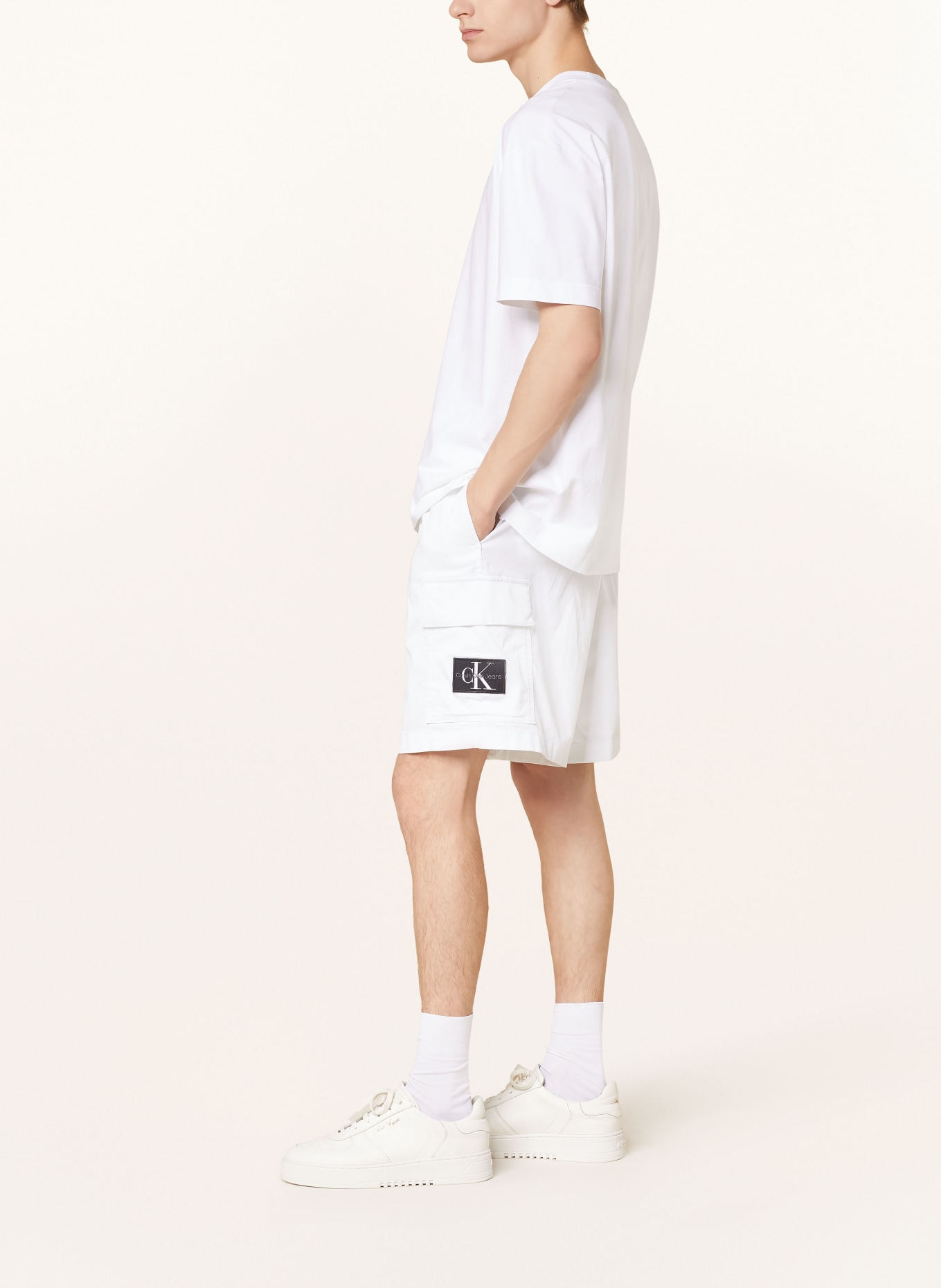 Calvin Klein Jeans Cargo shorts, Color: WHITE (Image 4)