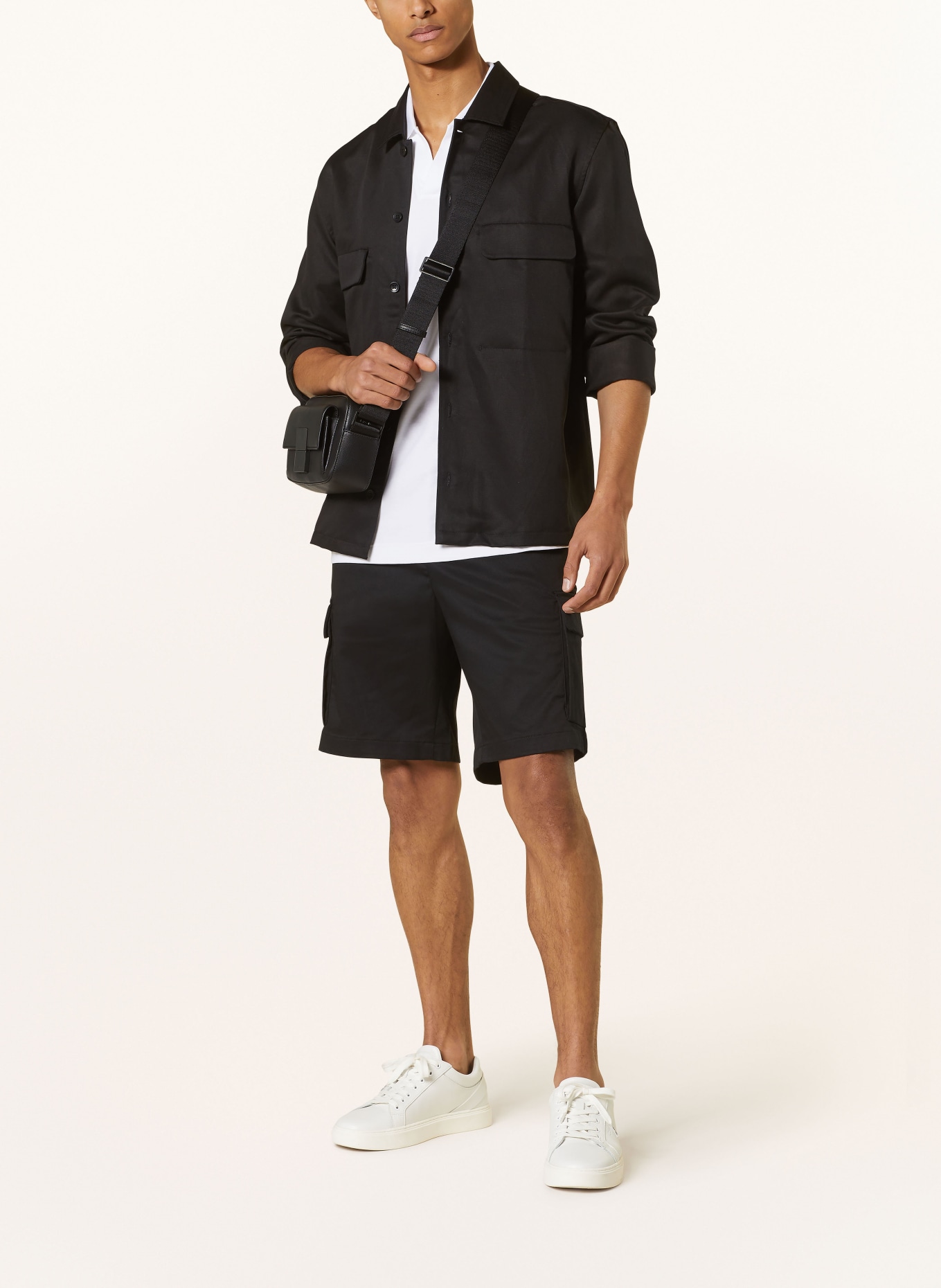 Calvin Klein Cargo shorts COOLMAX regular straight fit, Color: BLACK (Image 2)