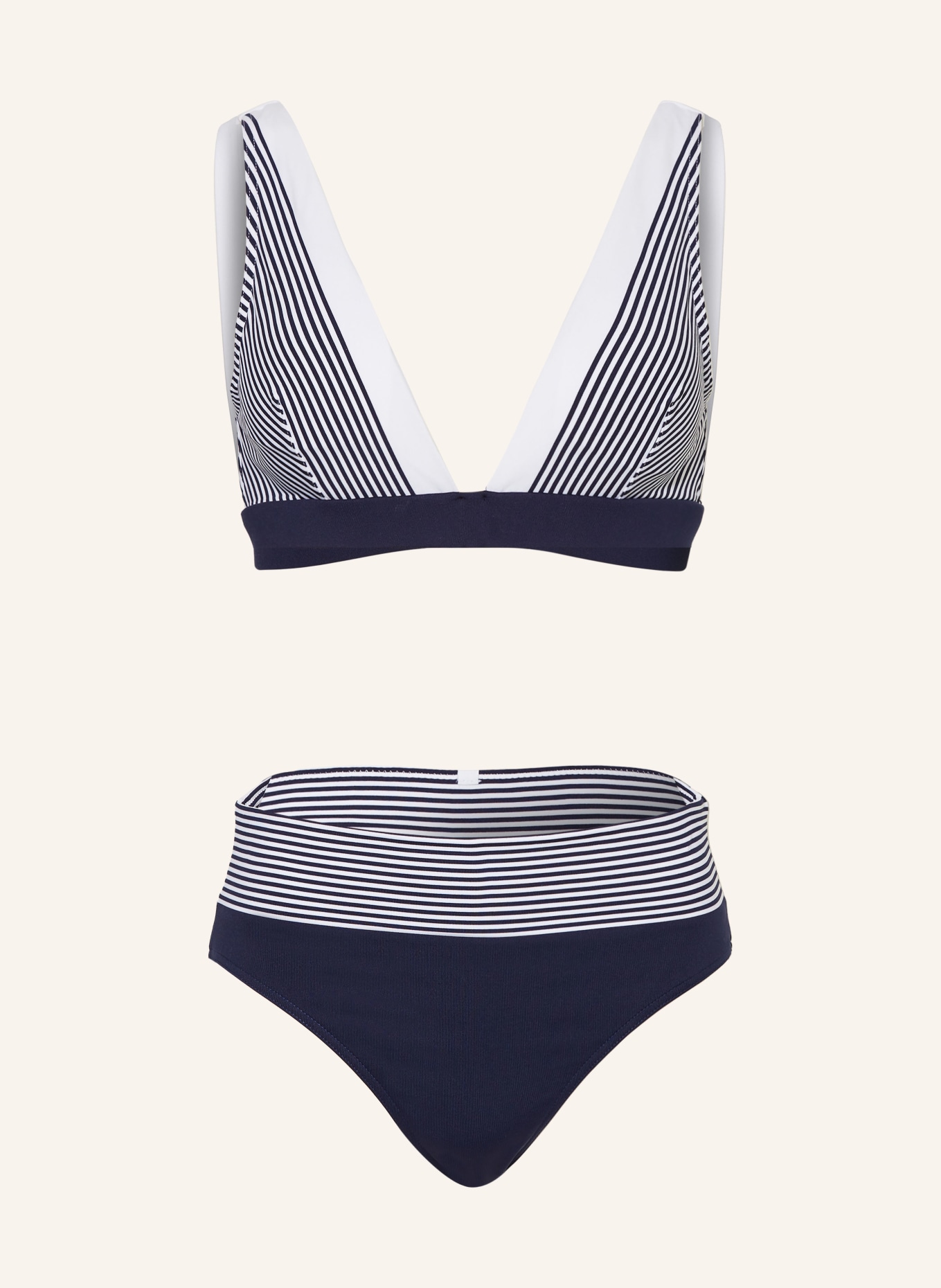 IODUS Bralette-Bikini LEZAKA: DUNKELBLAU / WEISS