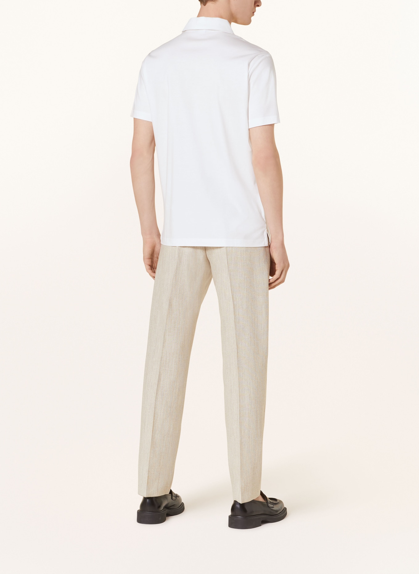 TIGER OF SWEDEN Jersey-Poloshirt LARON Slim Fit, Farbe: WEISS (Bild 3)