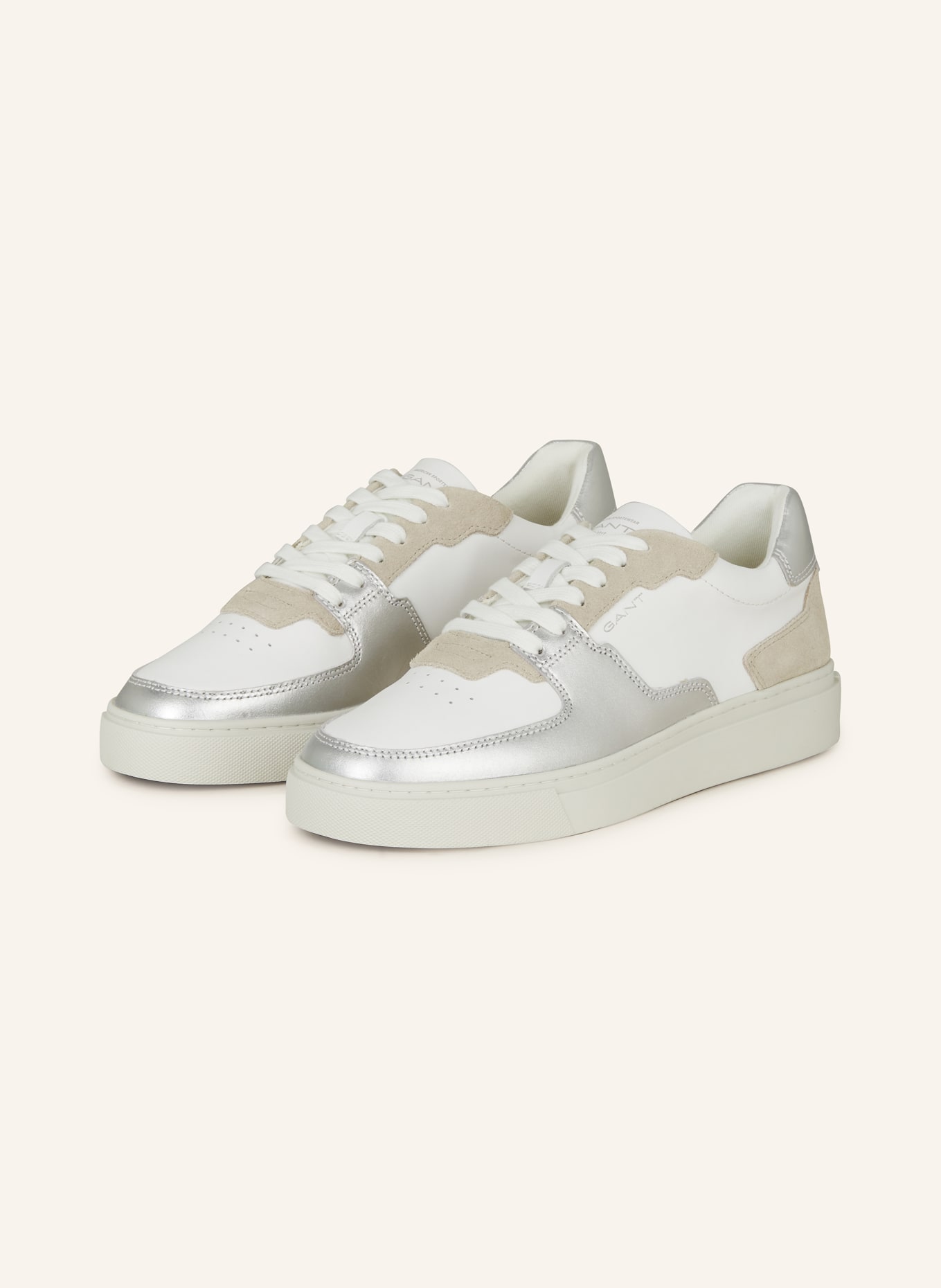 GANT Sneakers JULICE, Color: WHITE/ SILVER/ BEIGE (Image 1)