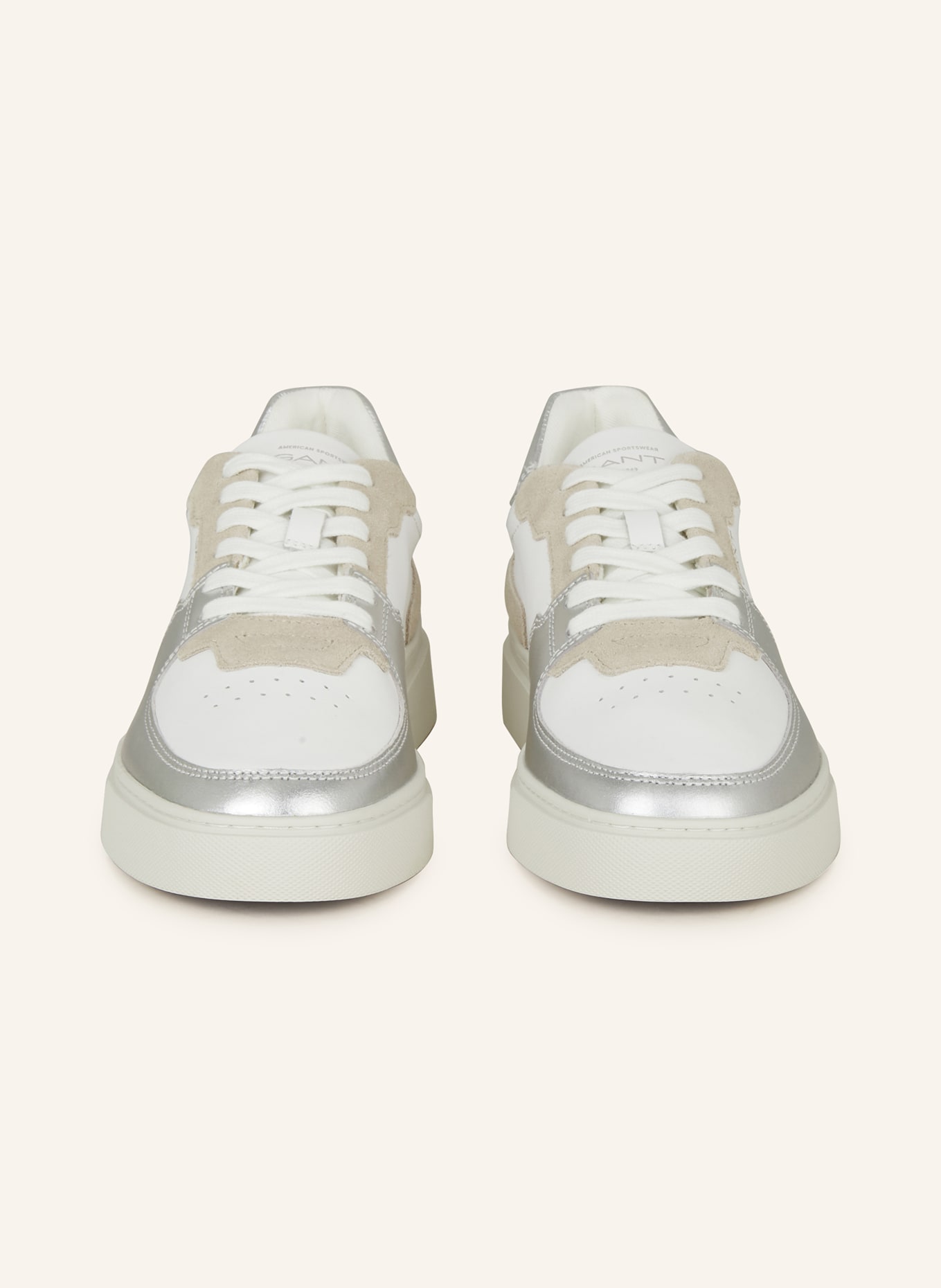 GANT Sneakers JULICE, Color: WHITE/ SILVER/ BEIGE (Image 3)