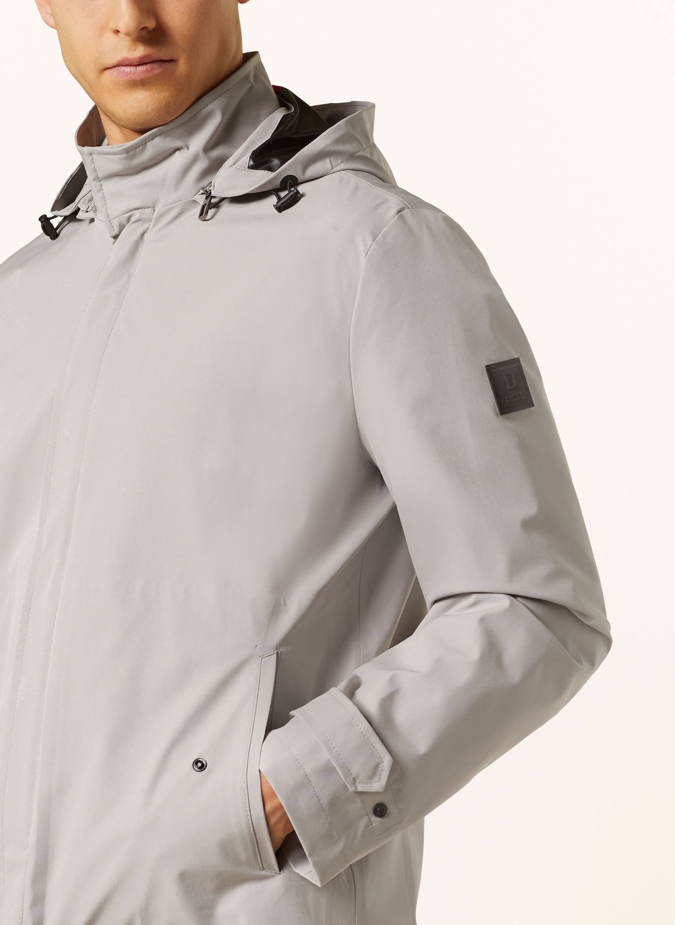 DIGEL Parka DAMIANO with detachable hood, Color: GRAY (Image 5)