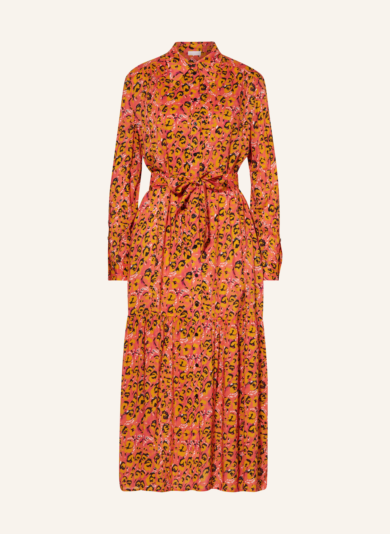 Lala Berlin Shirt dress DERRY, Color: PINK/ ORANGE/ BLACK (Image 1)