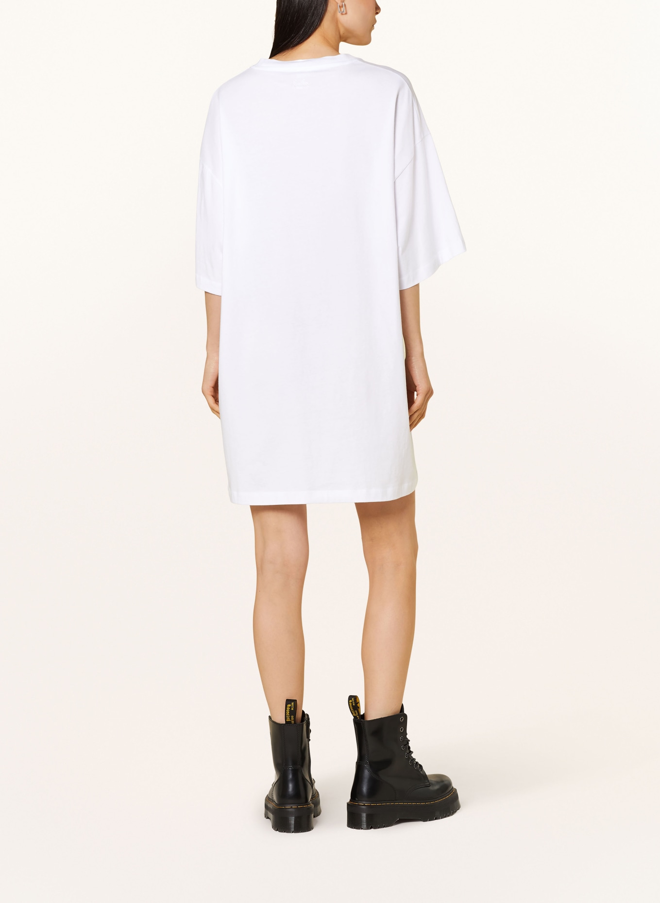 Lala Berlin Jersey dress LAYANA with sequins, Color: WHITE/ BLUE/ DARK YELLOW (Image 3)