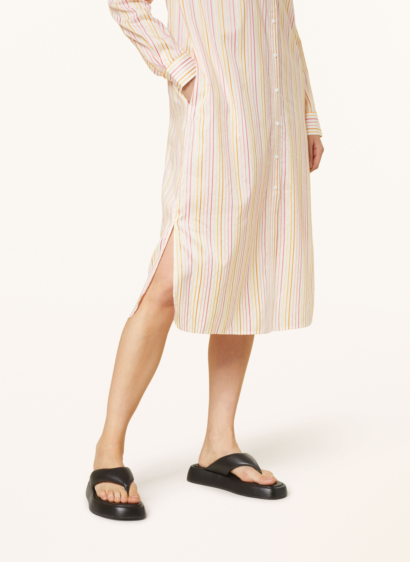 Lala Berlin Shirt dress DUNE, Color: WHITE/ RED/ YELLOW (Image 5)