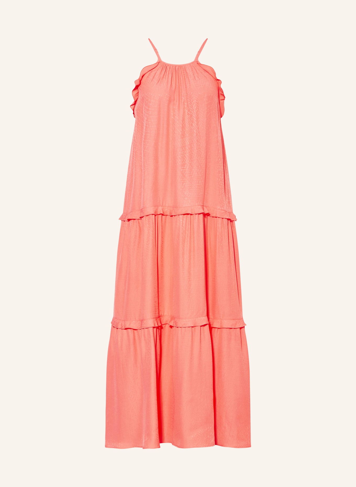 Lala Berlin Dress DAAU with ruffles, Color: LIGHT ORANGE (Image 1)