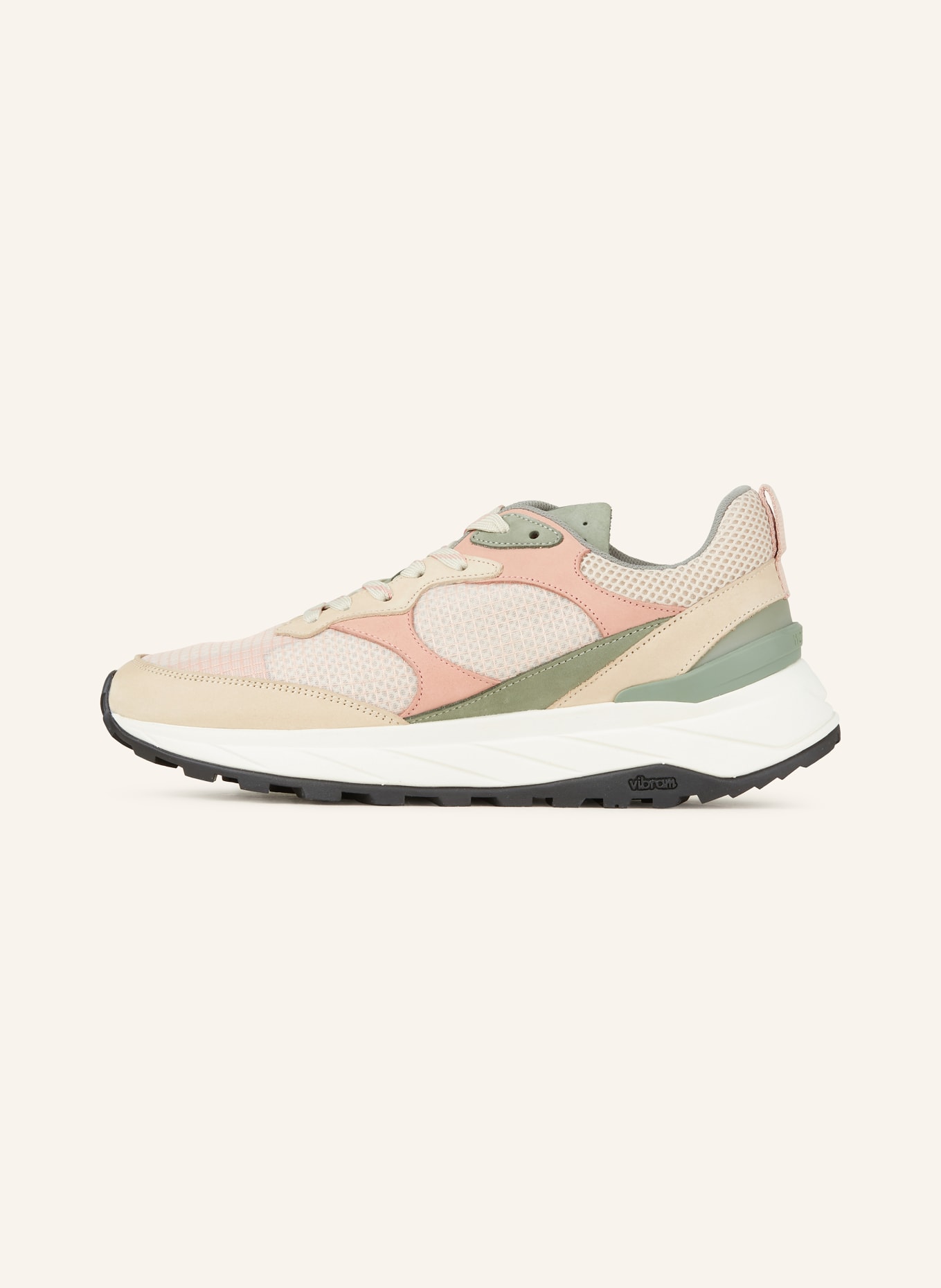 WOOLRICH Sneakers RUNNER, Color: BEIGE/ OLIVE/ LIGHT RED (Image 4)