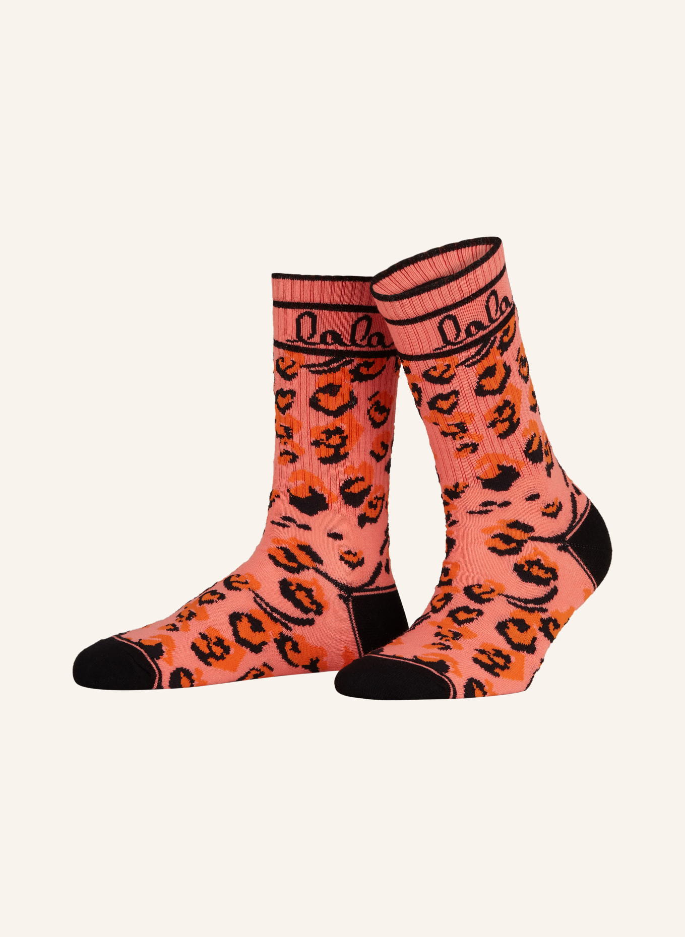 Lala Berlin Socks ANNA, Color: 66090 leo jacquard (Image 1)