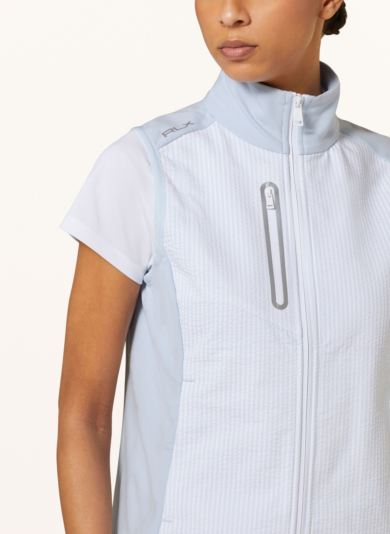 RLX RALPH LAUREN Hybrid vest, Color: WHITE/ LIGHT BLUE (Image 4)