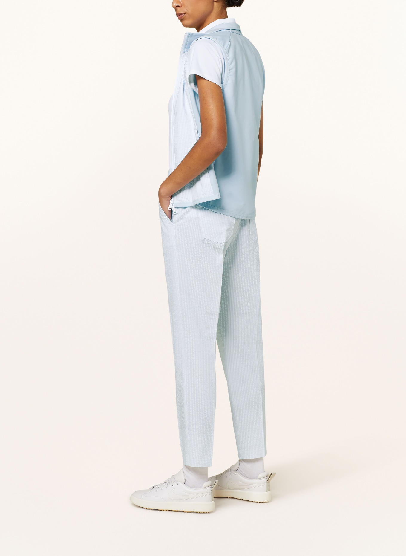 RLX RALPH LAUREN Golf trousers, Color: WHITE/ LIGHT BLUE (Image 4)