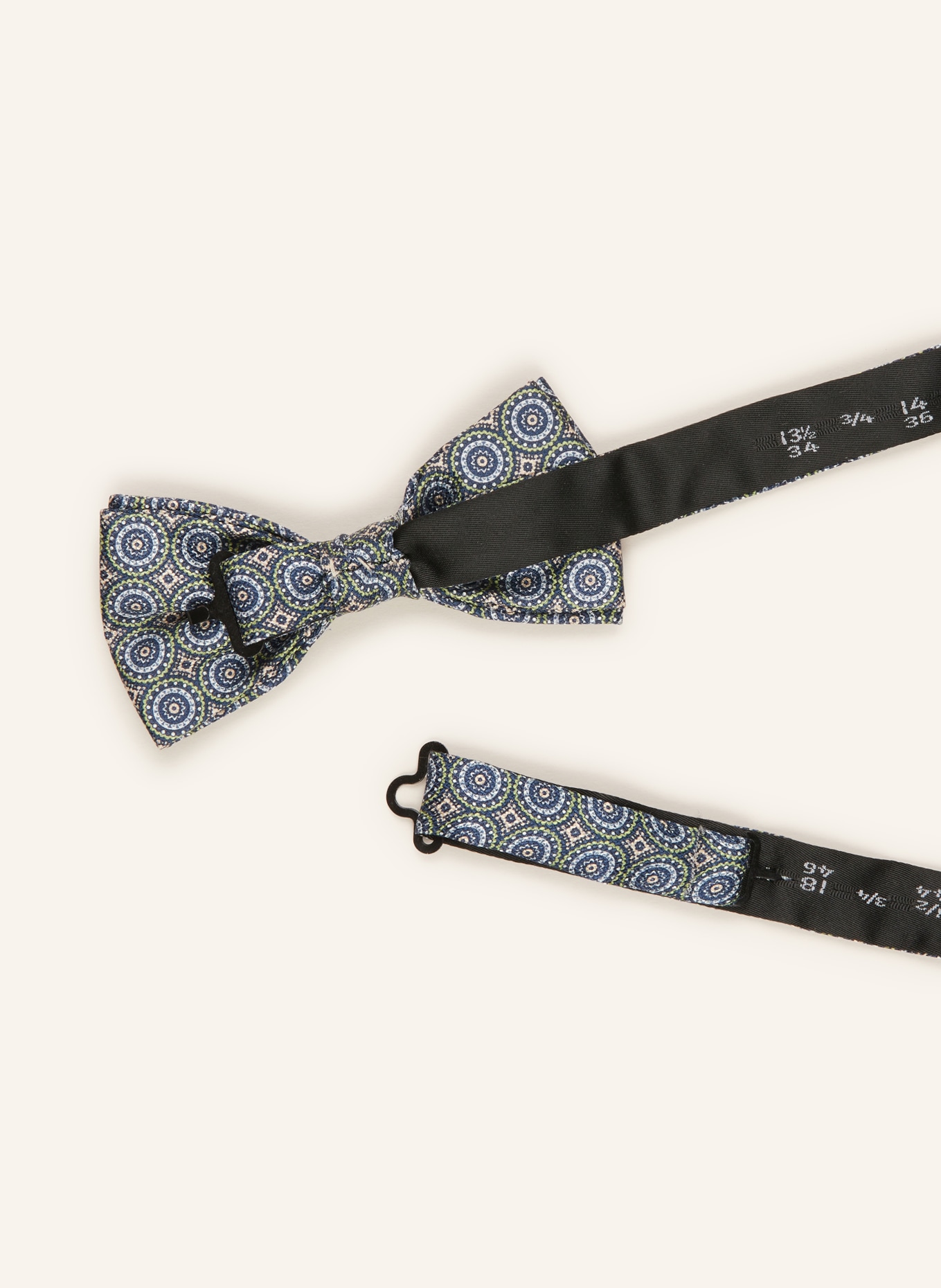 Prince BOWTIE Set: Suspenders, bow tie and pocket square, Color: GREEN/ BLUE/ LIGHT PINK (Image 3)