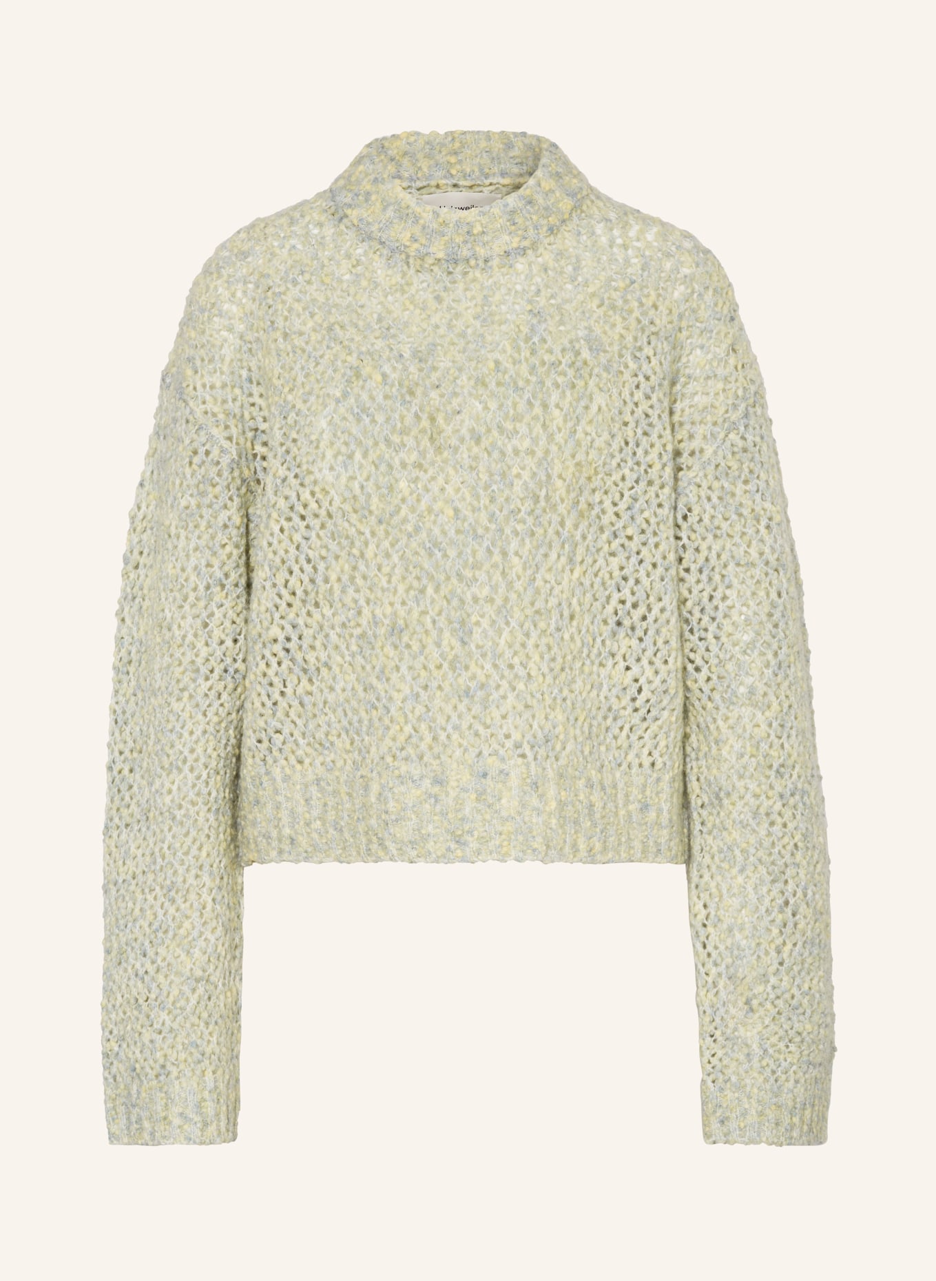 HOLZWEILER Cropped sweater TINE, Color: MINT/ LIGHT YELLOW (Image 1)