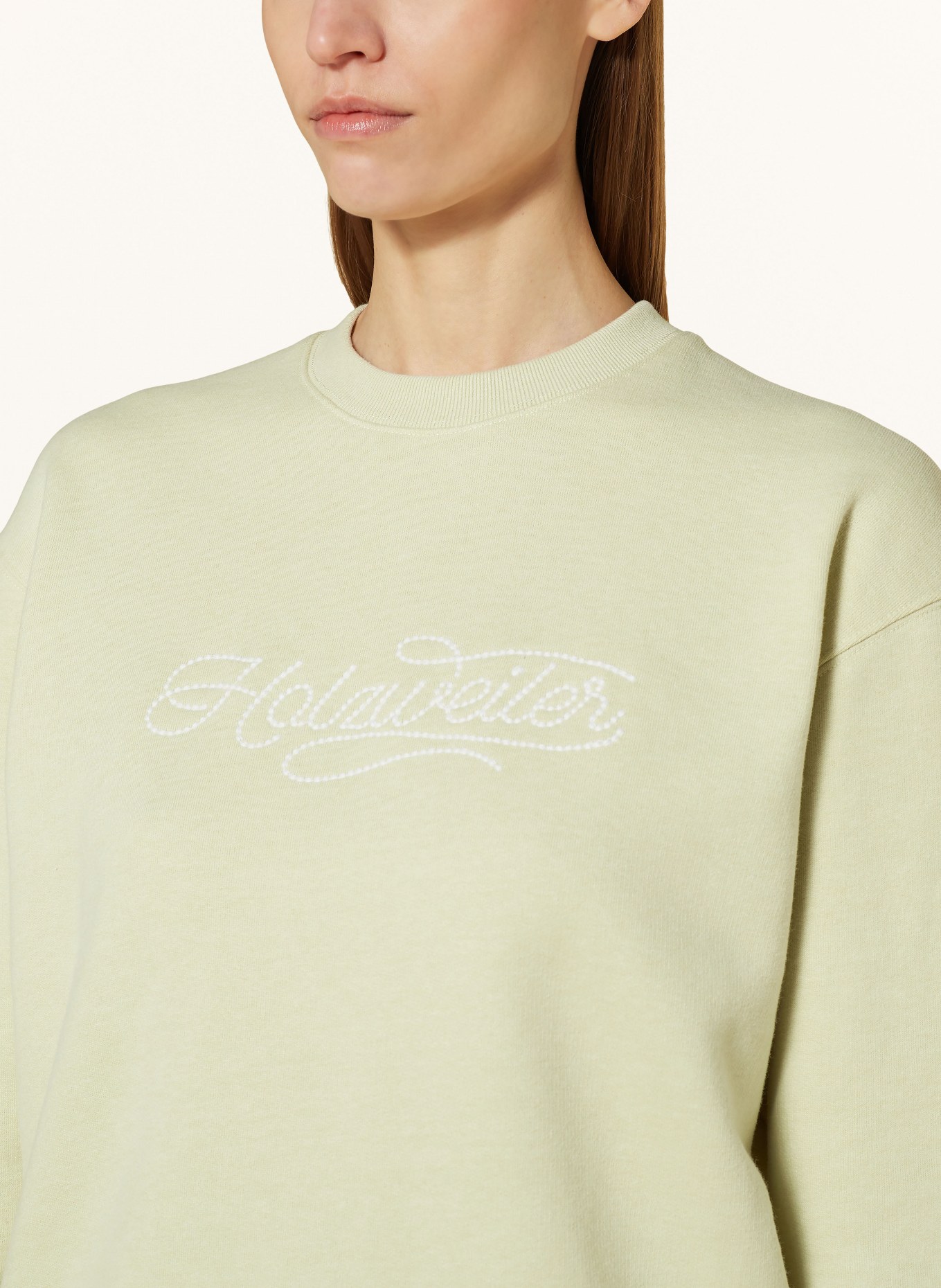 HOLZWEILER Sweatshirt EVOKE, Color: MINT/ WHITE (Image 4)