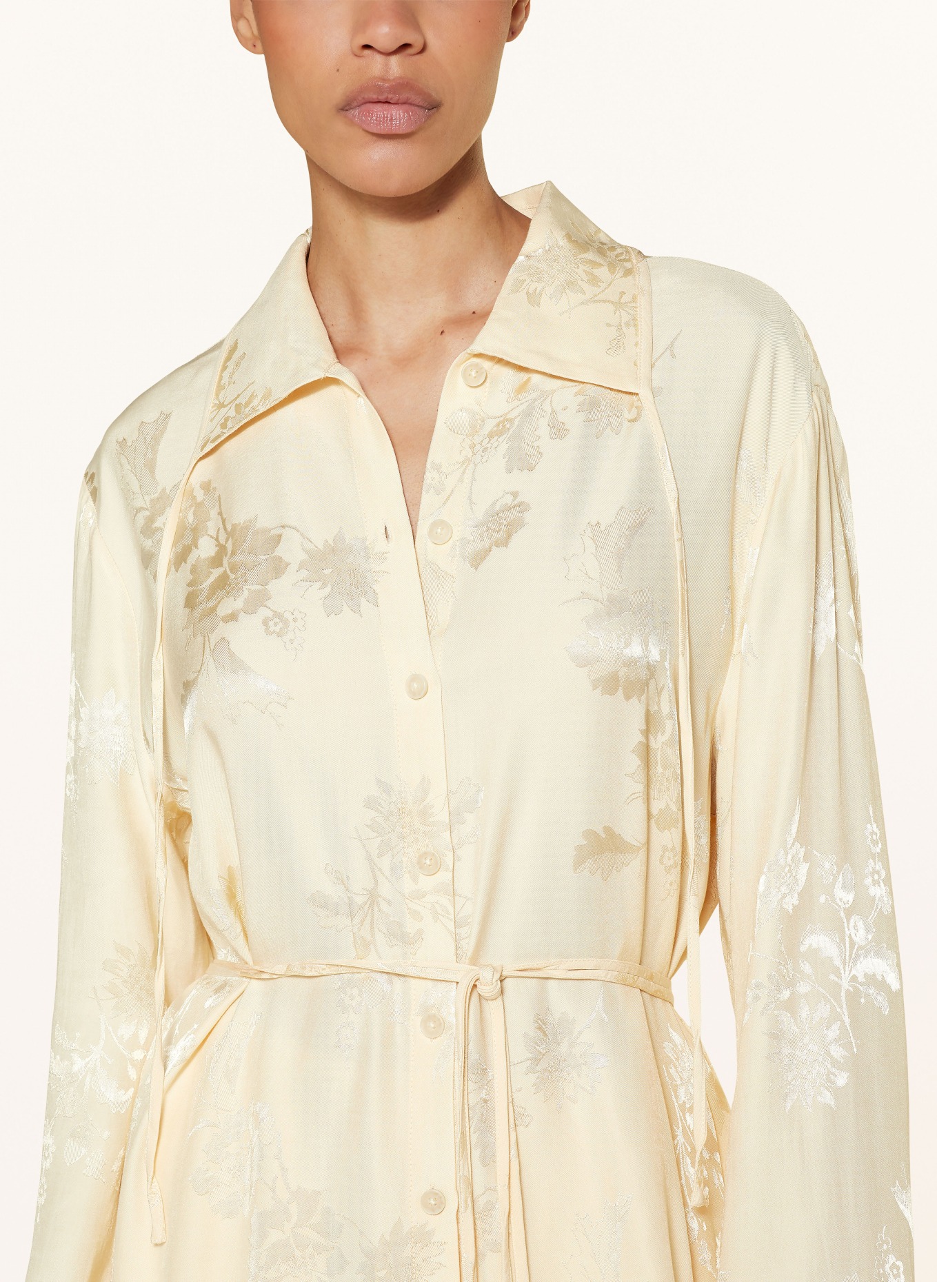 HOLZWEILER Oversized shirt blouse POM, Color: LIGHT YELLOW (Image 4)