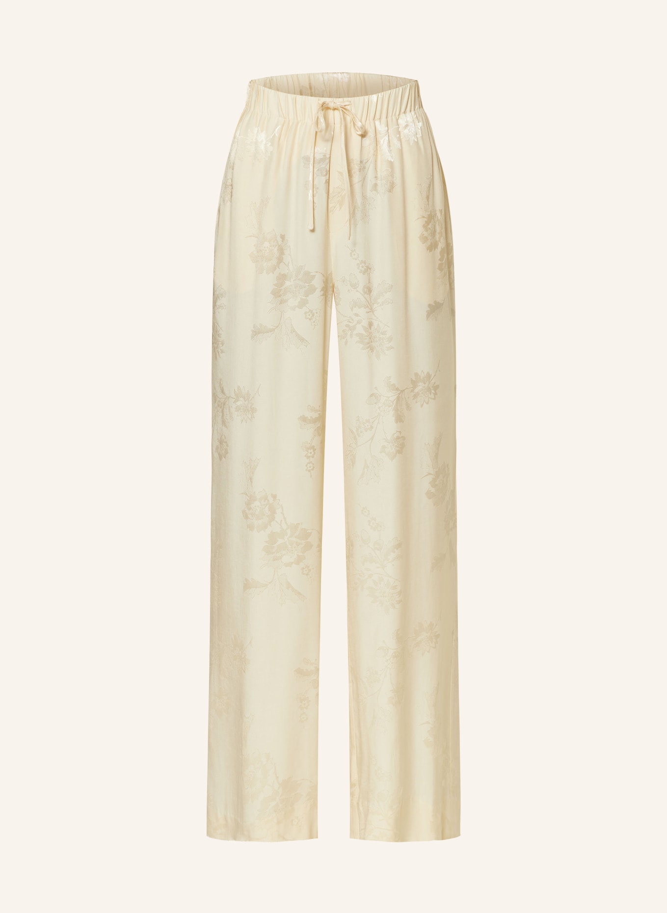 HOLZWEILER Wide leg trousers, Color: LIGHT YELLOW (Image 1)