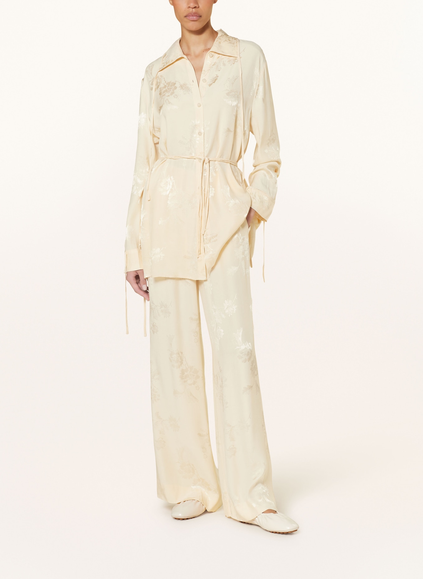 HOLZWEILER Wide leg trousers, Color: LIGHT YELLOW (Image 2)