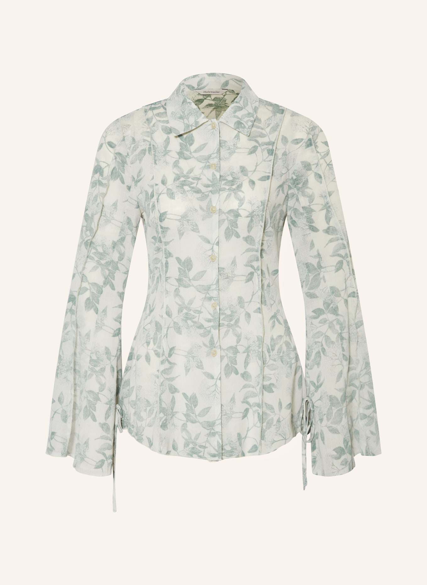 HOLZWEILER Shirt blouse VALERY, Color: LIGHT GREEN/ GREEN (Image 1)