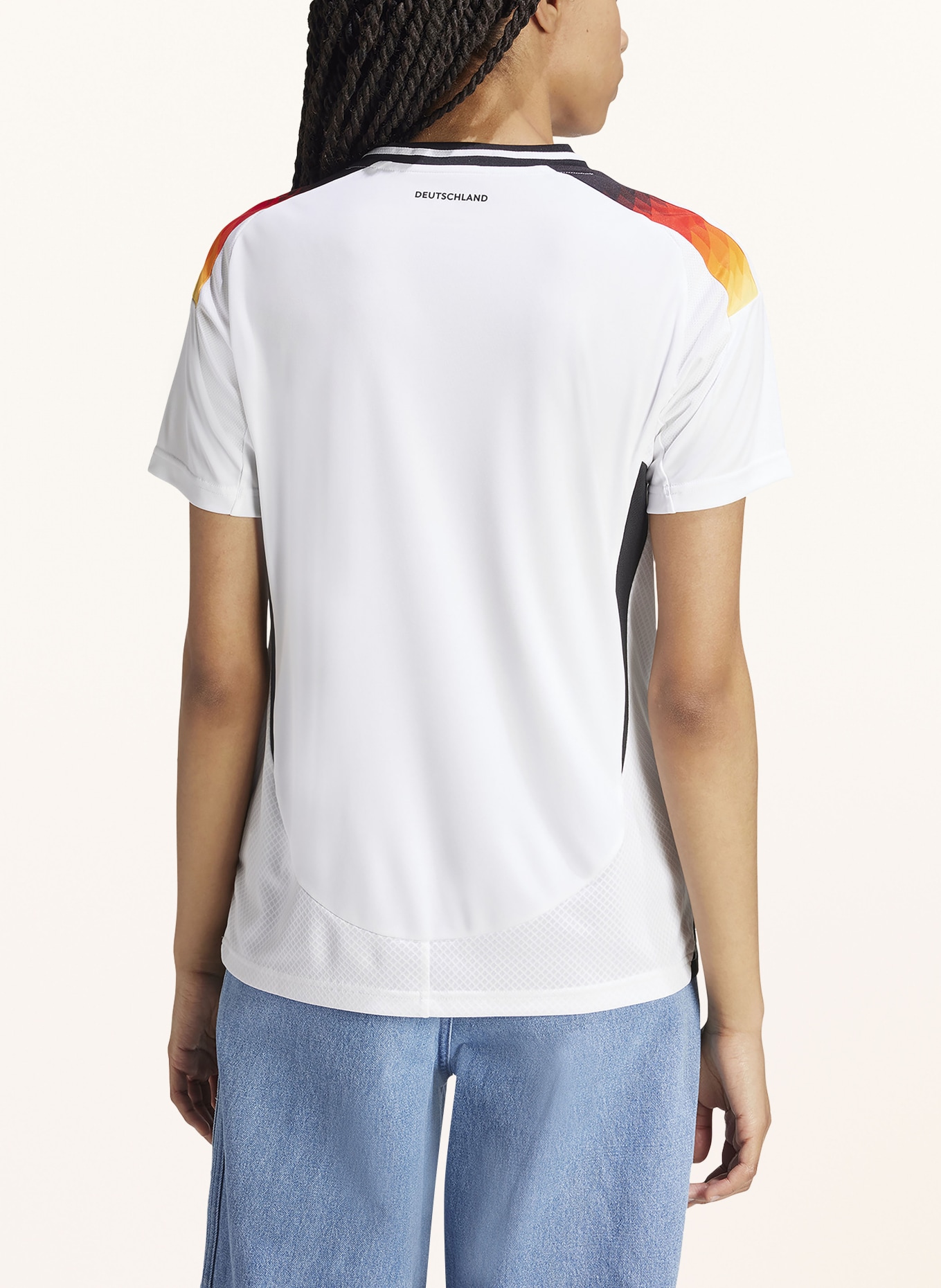 adidas Koszulka domowa NIEMCY 24 dla kobiet, Kolor: BIAŁY/ CZARNY/ ŻÓŁTY (Obrazek 3)
