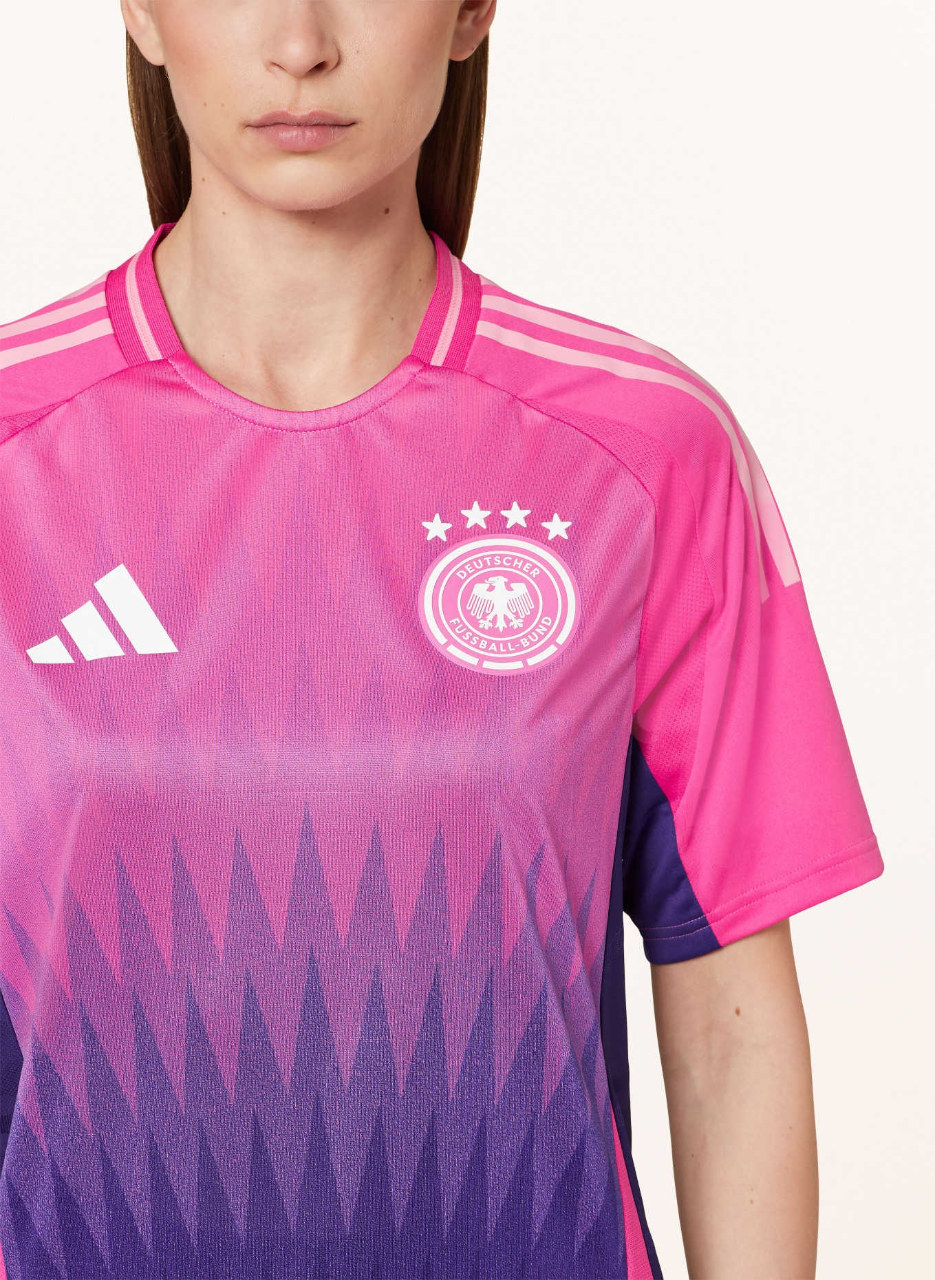adidas Away jersey GERMANY 24 for women, Color: FUCHSIA/ DARK PURPLE/ PURPLE (Image 4)