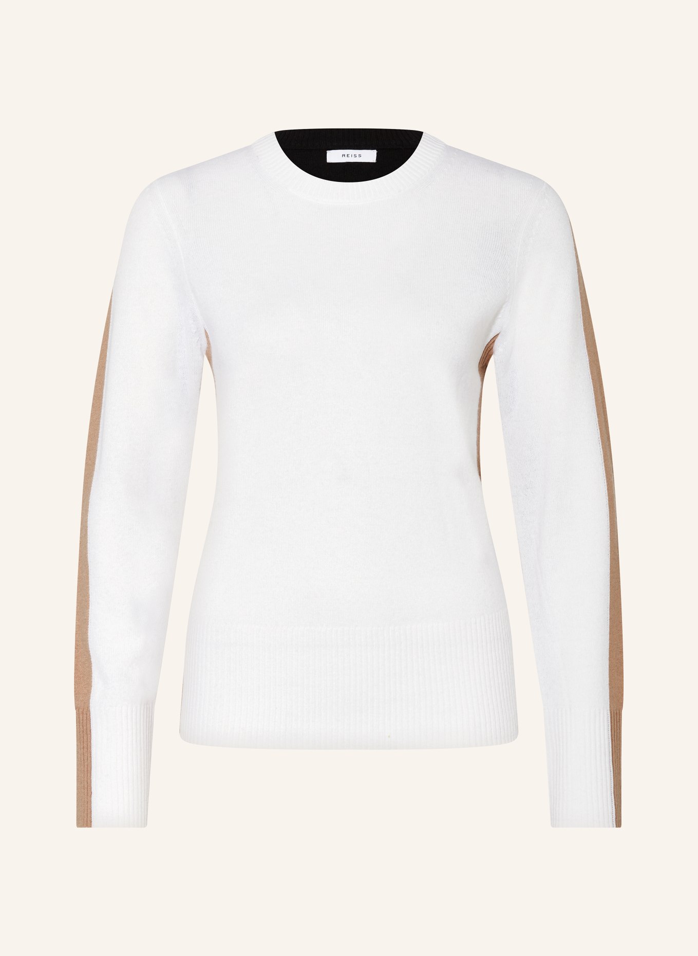 REISS Sweater ADDISON, Color: WHITE/ BLACK/ BEIGE (Image 1)