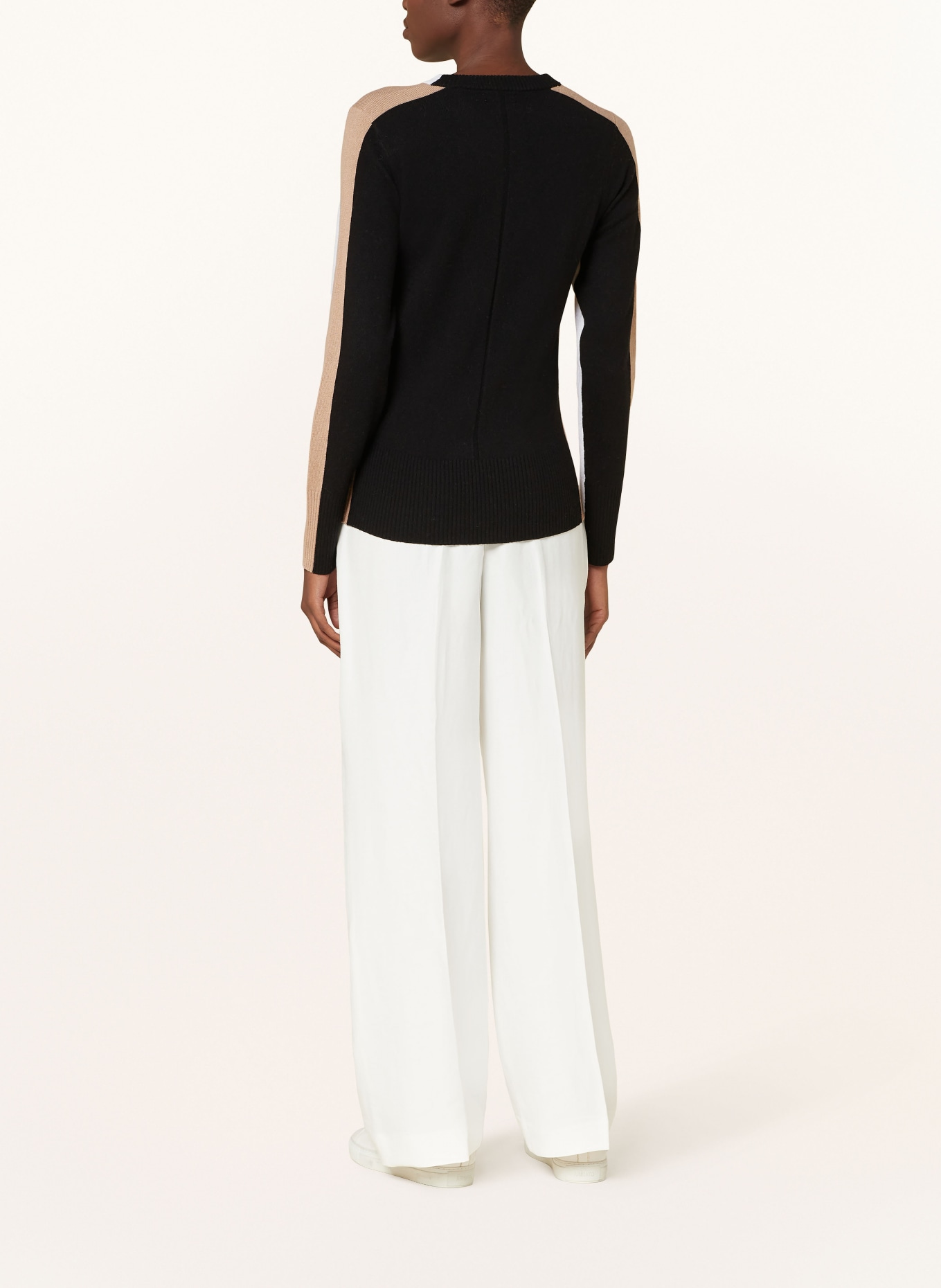 REISS Sweater ADDISON, Color: WHITE/ BLACK/ BEIGE (Image 3)