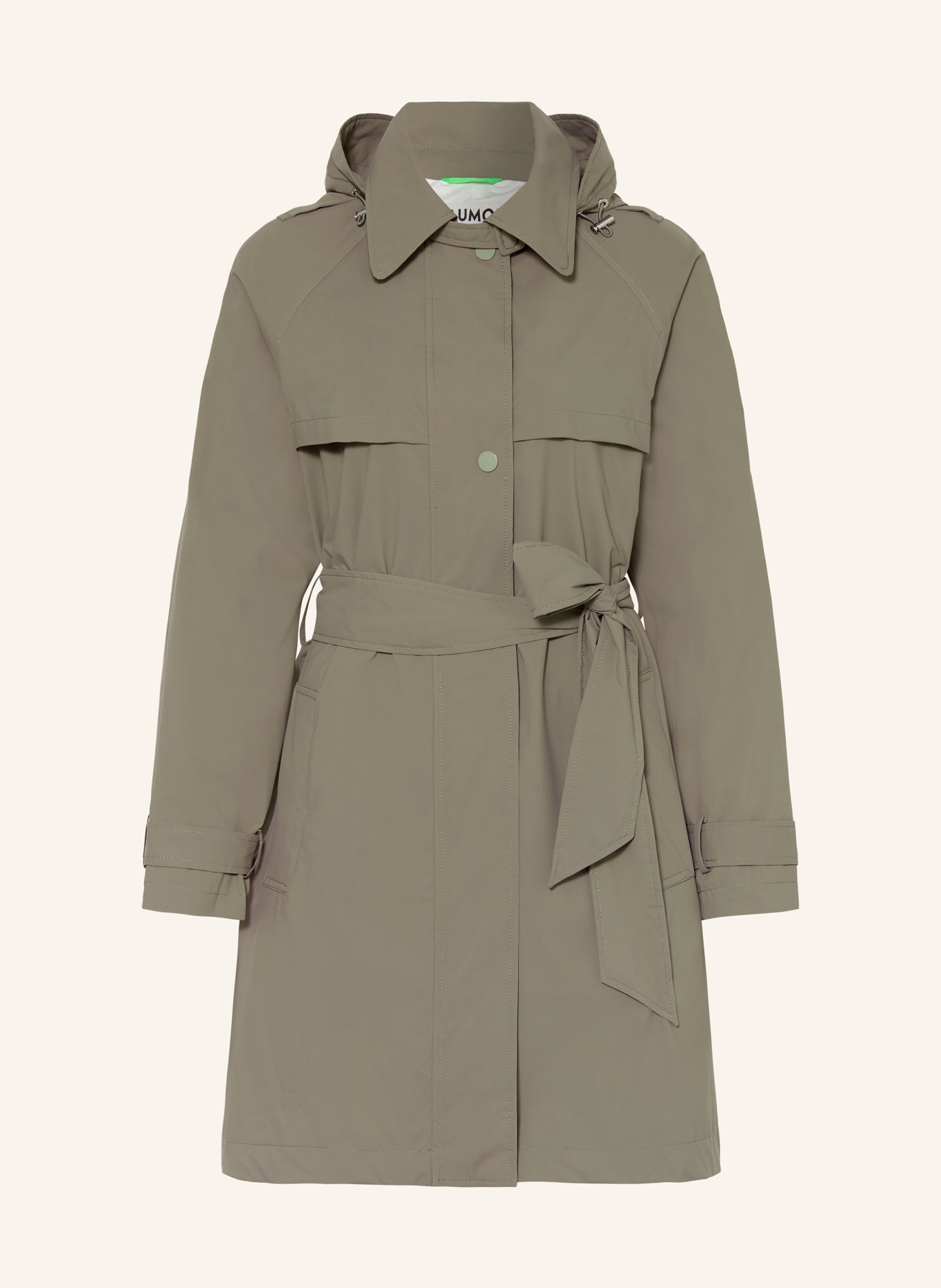 BEAUMONT Trench coat BRINKLEY with detachable hood, Color: KHAKI (Image 1)