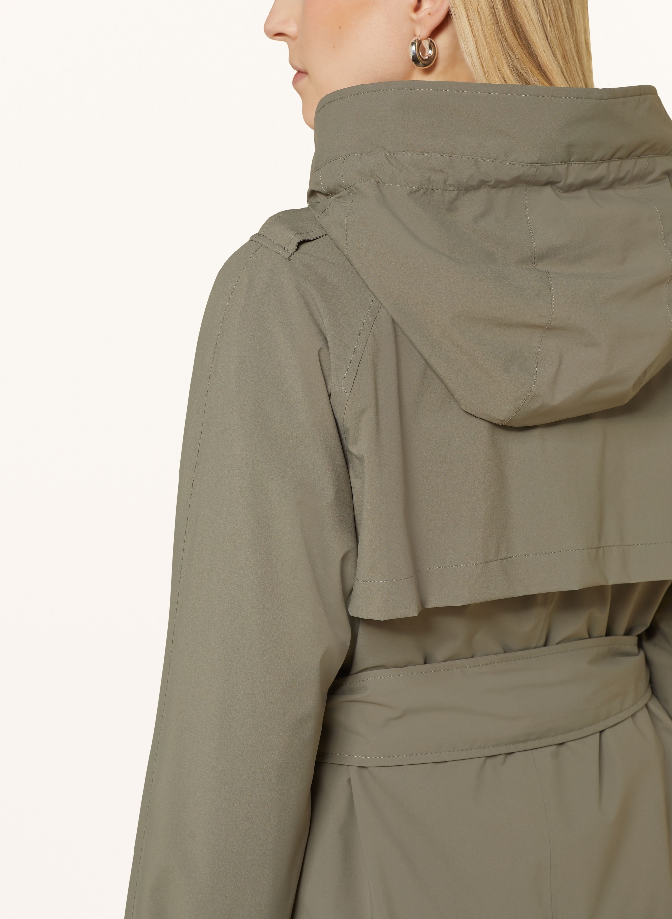 BEAUMONT Trench coat BRINKLEY with detachable hood, Color: KHAKI (Image 5)