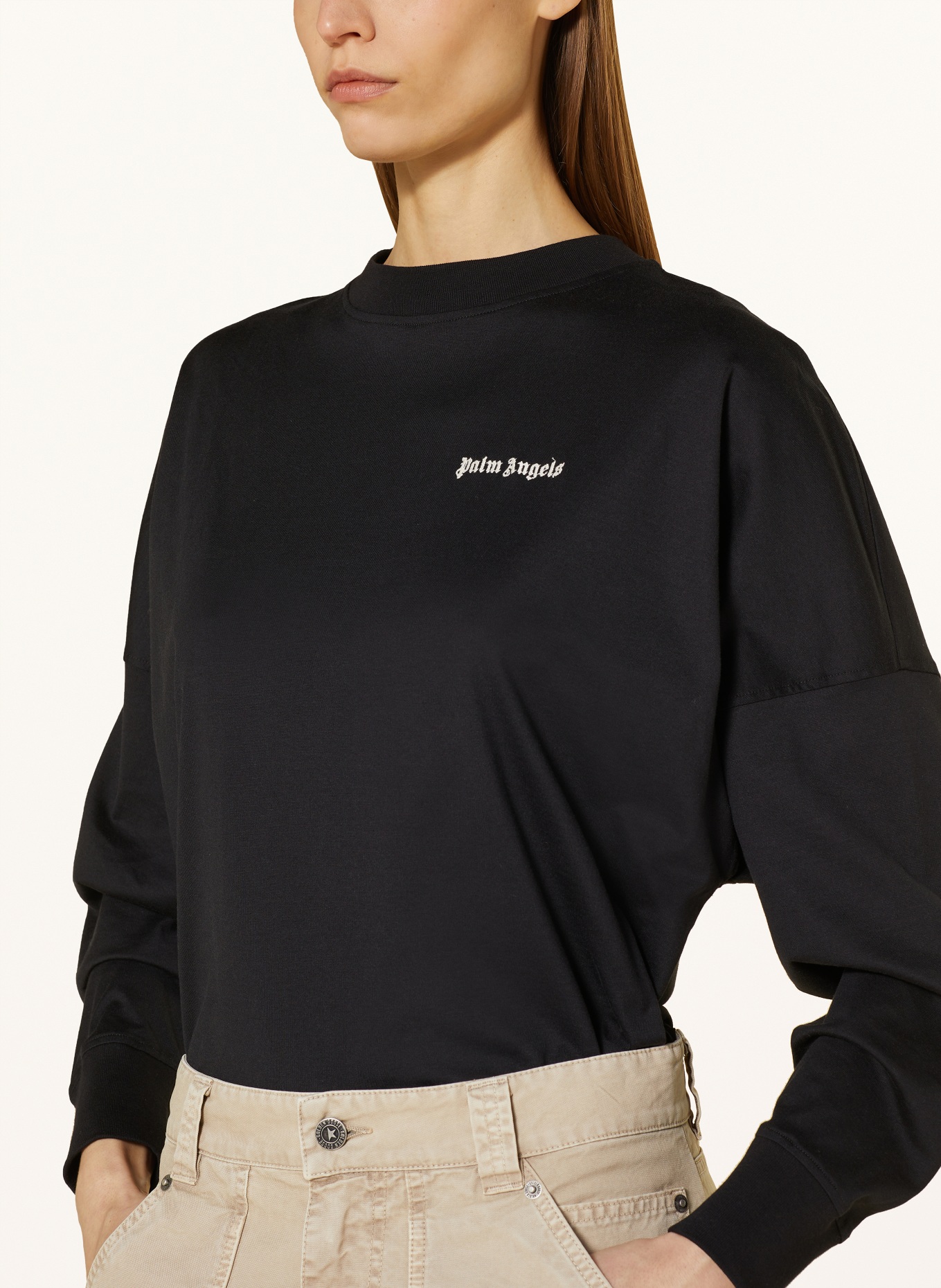 Palm Angels Koszulka oversize: CZARNY