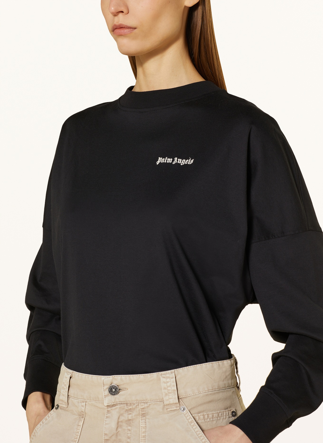 Palm Angels Oversized shirt, Color: BLACK (Image 4)