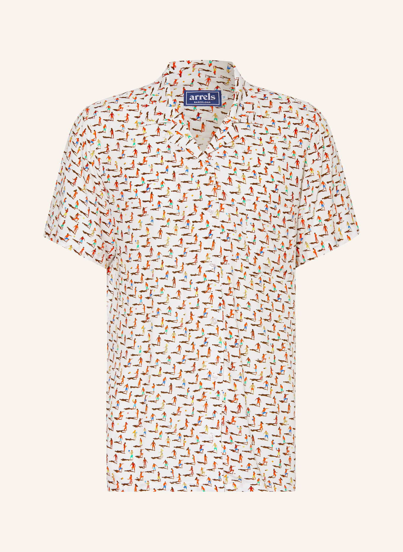 arrels BARCELONA Koszula z klapami ALTHINIA × MALIKA FAVRE comfort fit, Kolor: BIAŁY (Obrazek 1)
