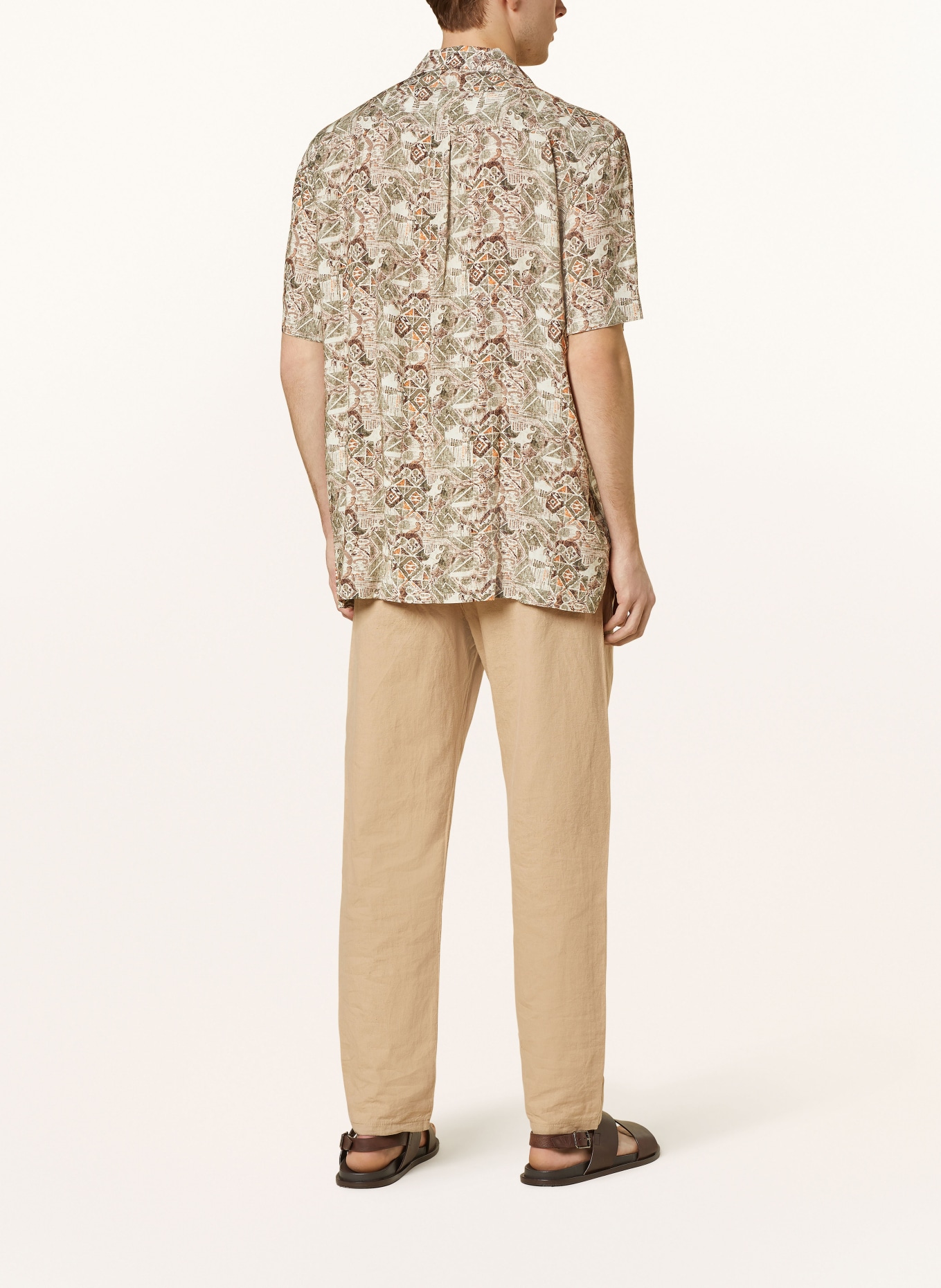 JOOP! JEANS Resort shirt HANES comfort fit, Color: GREEN/ BROWN/ ORANGE (Image 3)