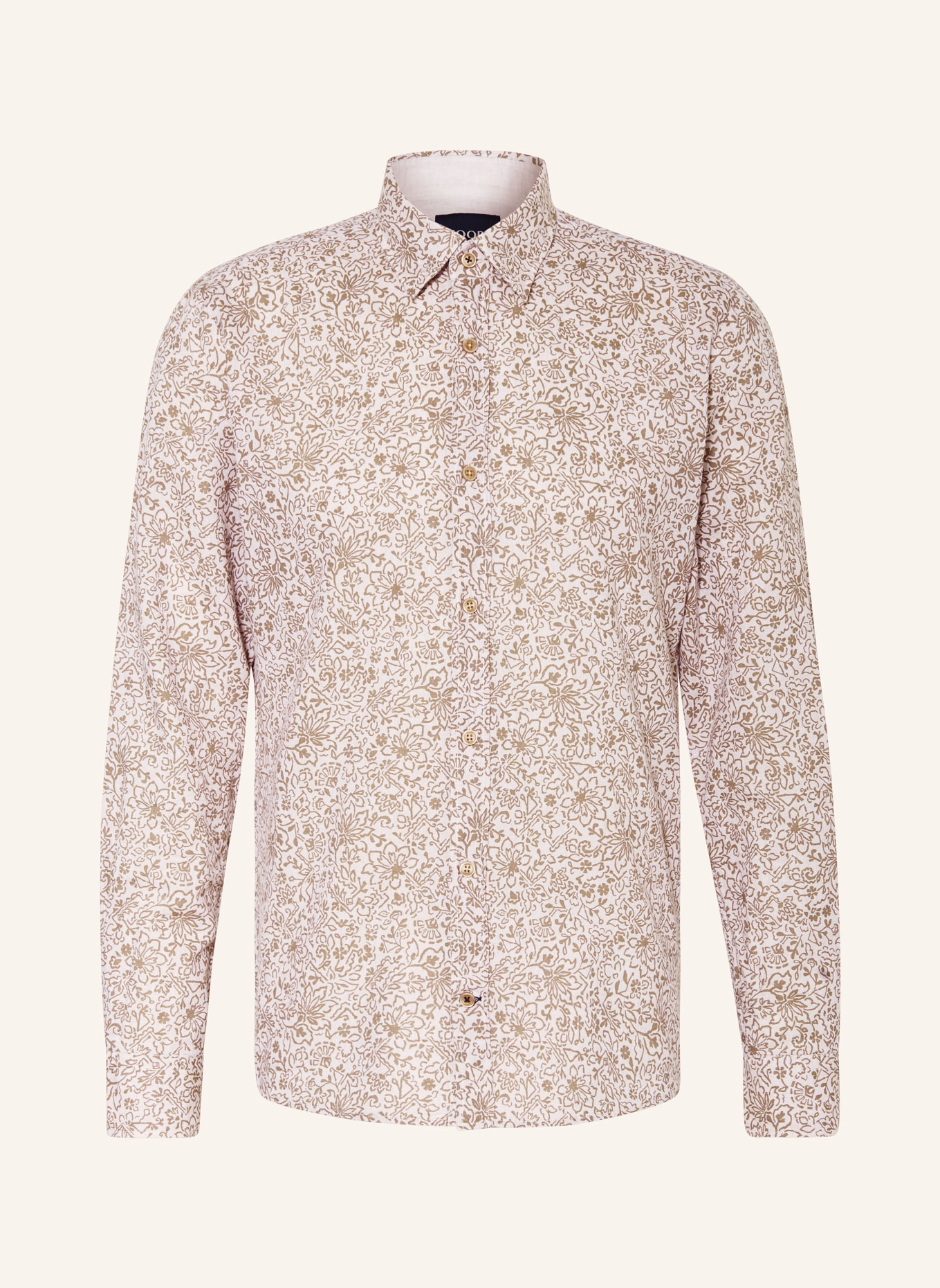 JOOP! JEANS Shirt HANSON modern fit with linen, Color: CREAM/ BEIGE (Image 1)