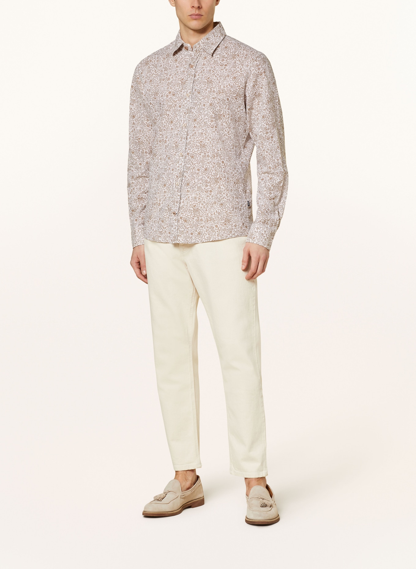 JOOP! JEANS Shirt HANSON modern fit with linen, Color: CREAM/ BEIGE (Image 2)