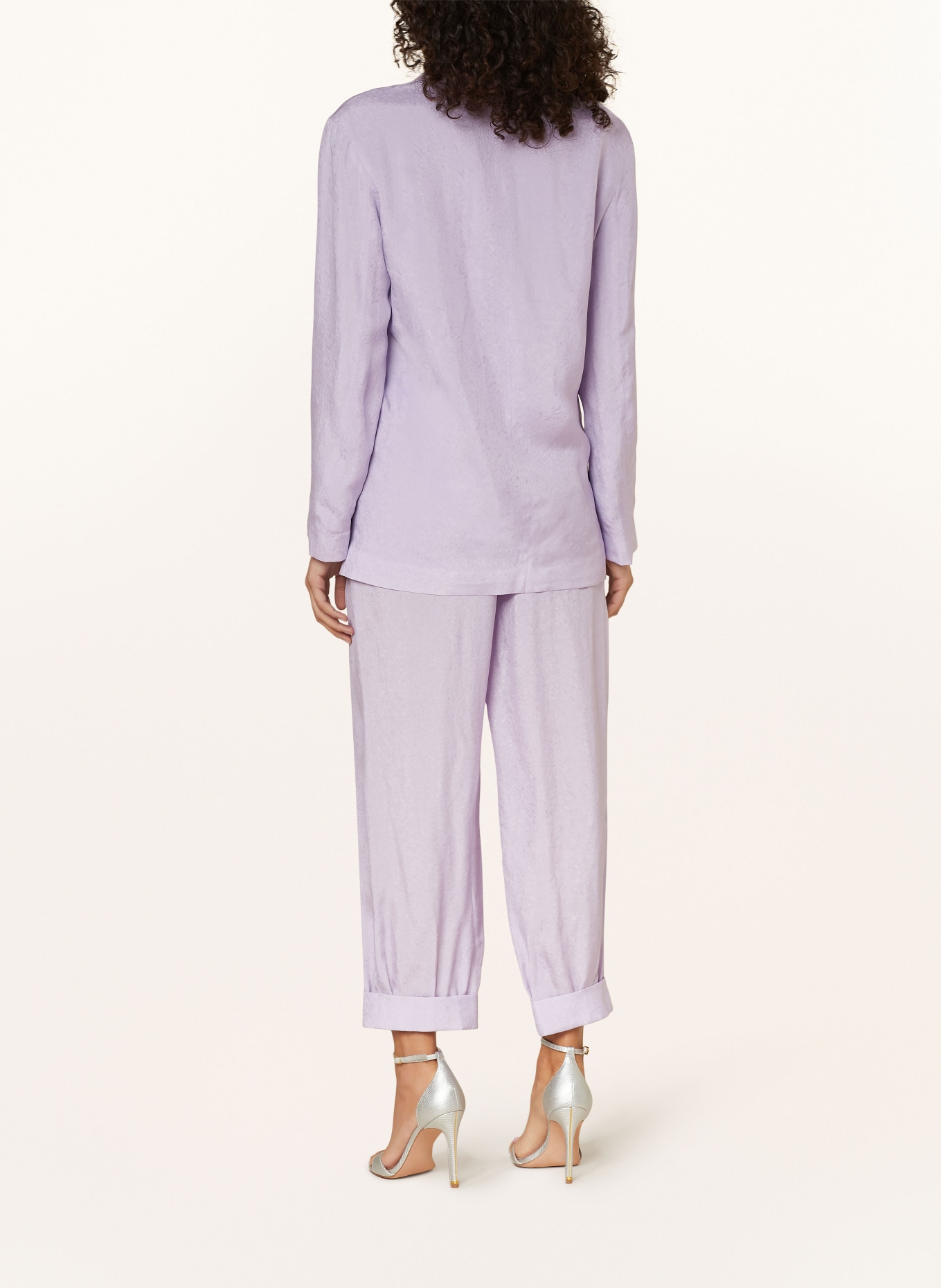 ARMANI EXCHANGE 7/8 trousers made of satin, Color: LIGHT PURPLE (Image 3)